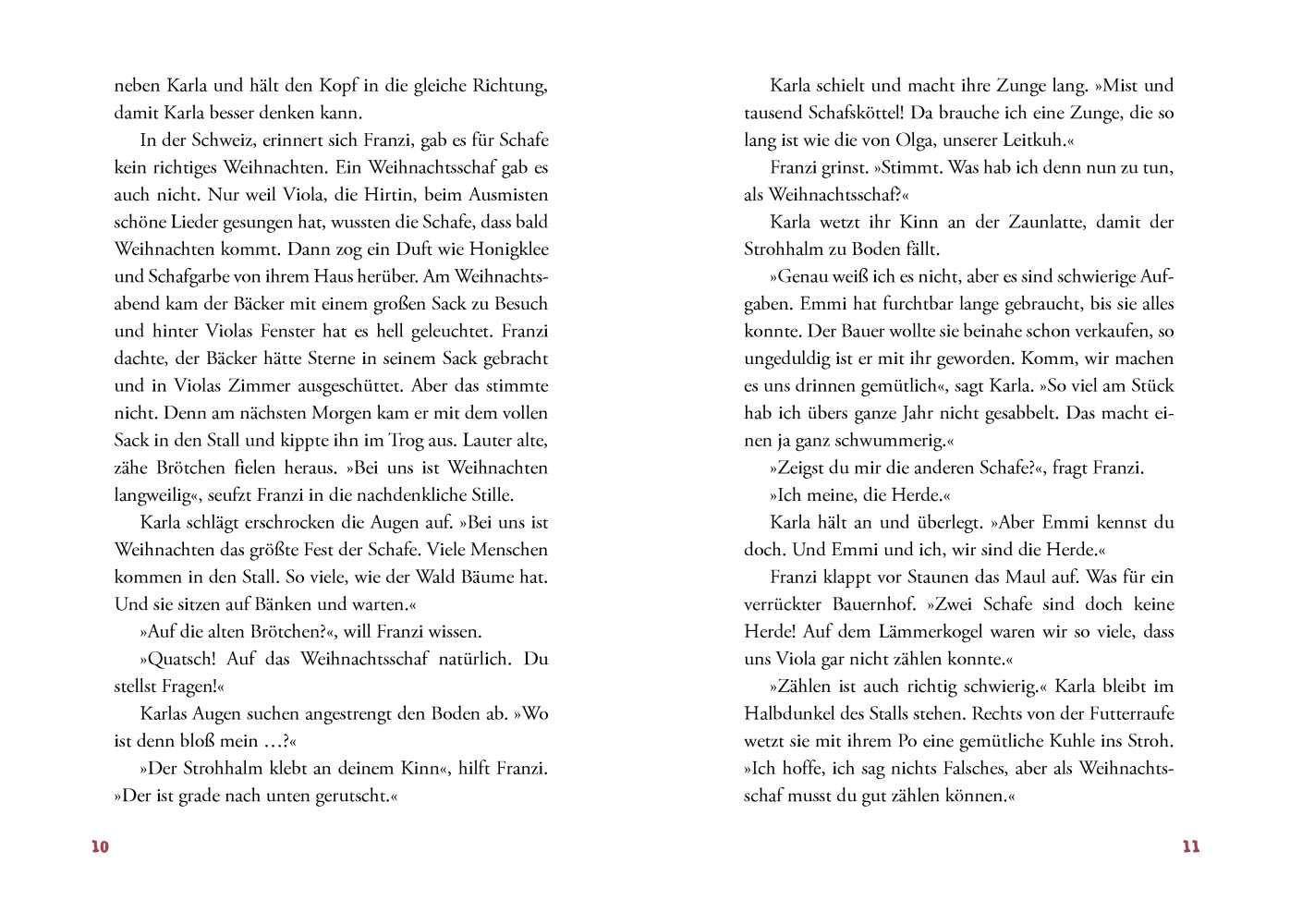 Beispielinhalt (Bild) An Weihnachten schweben die Schafe