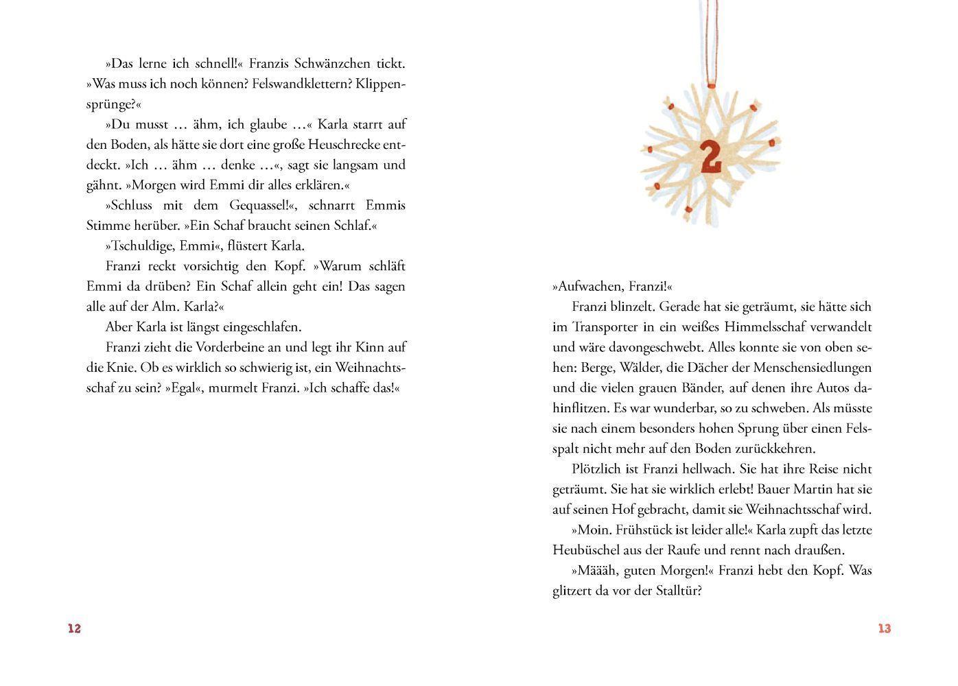 Beispielinhalt (Bild) An Weihnachten schweben die Schafe