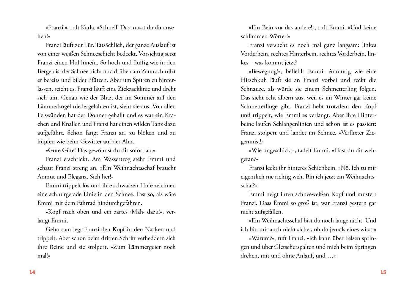 Beispielinhalt (Bild) An Weihnachten schweben die Schafe