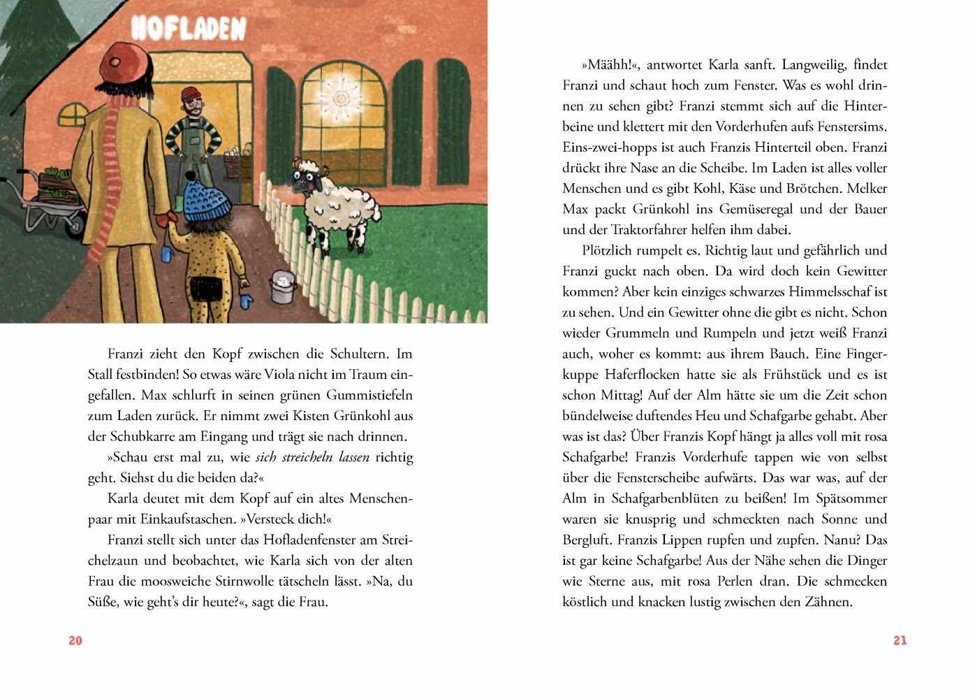 Beispielinhalt (Bild) An Weihnachten schweben die Schafe