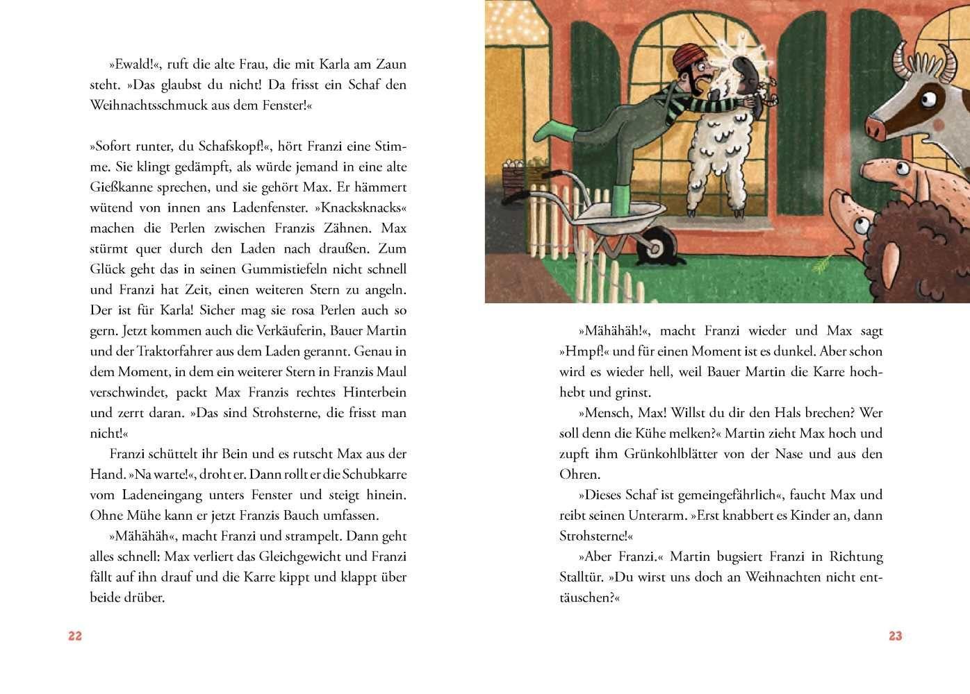 Beispielinhalt (Bild) An Weihnachten schweben die Schafe