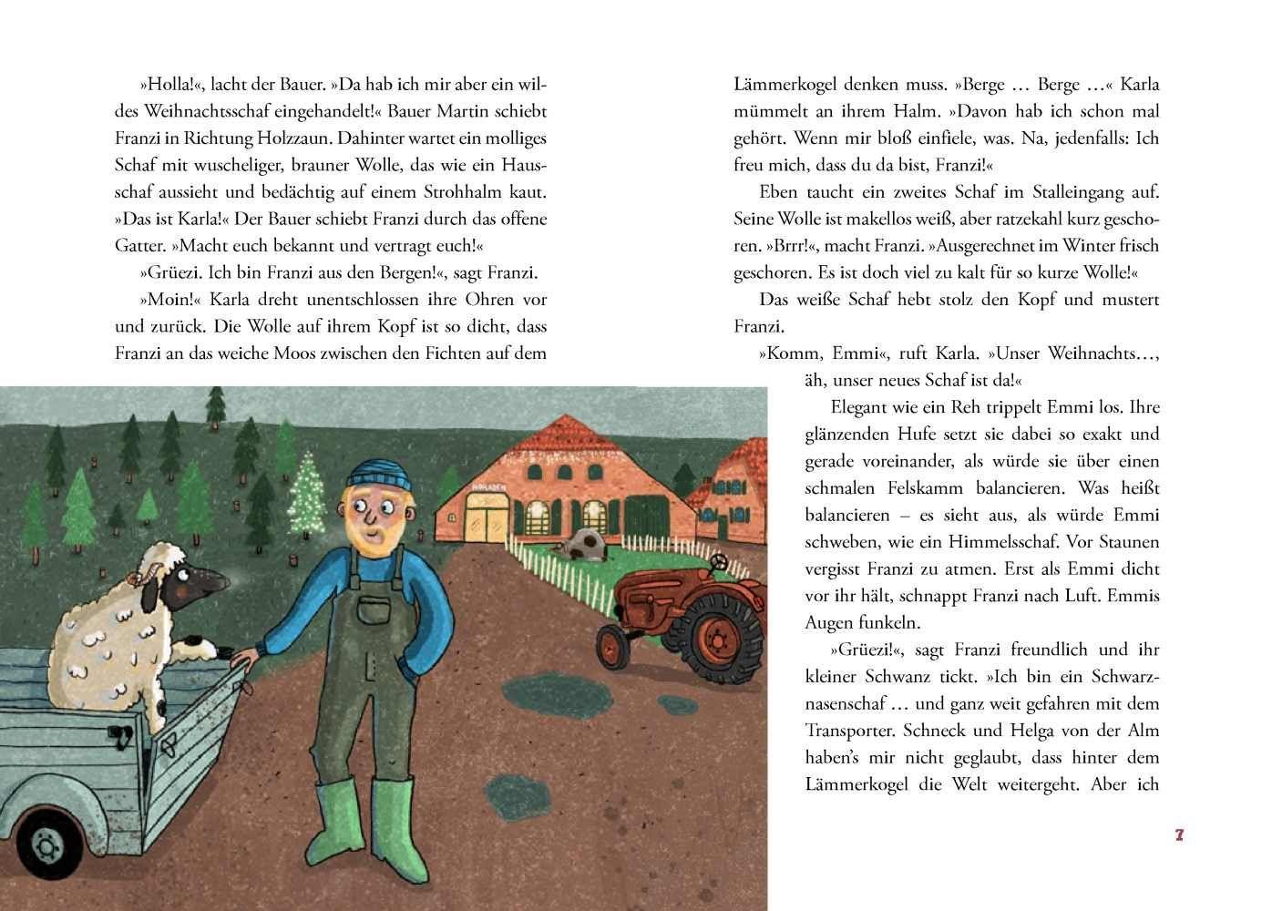 Beispielinhalt (Bild) An Weihnachten schweben die Schafe