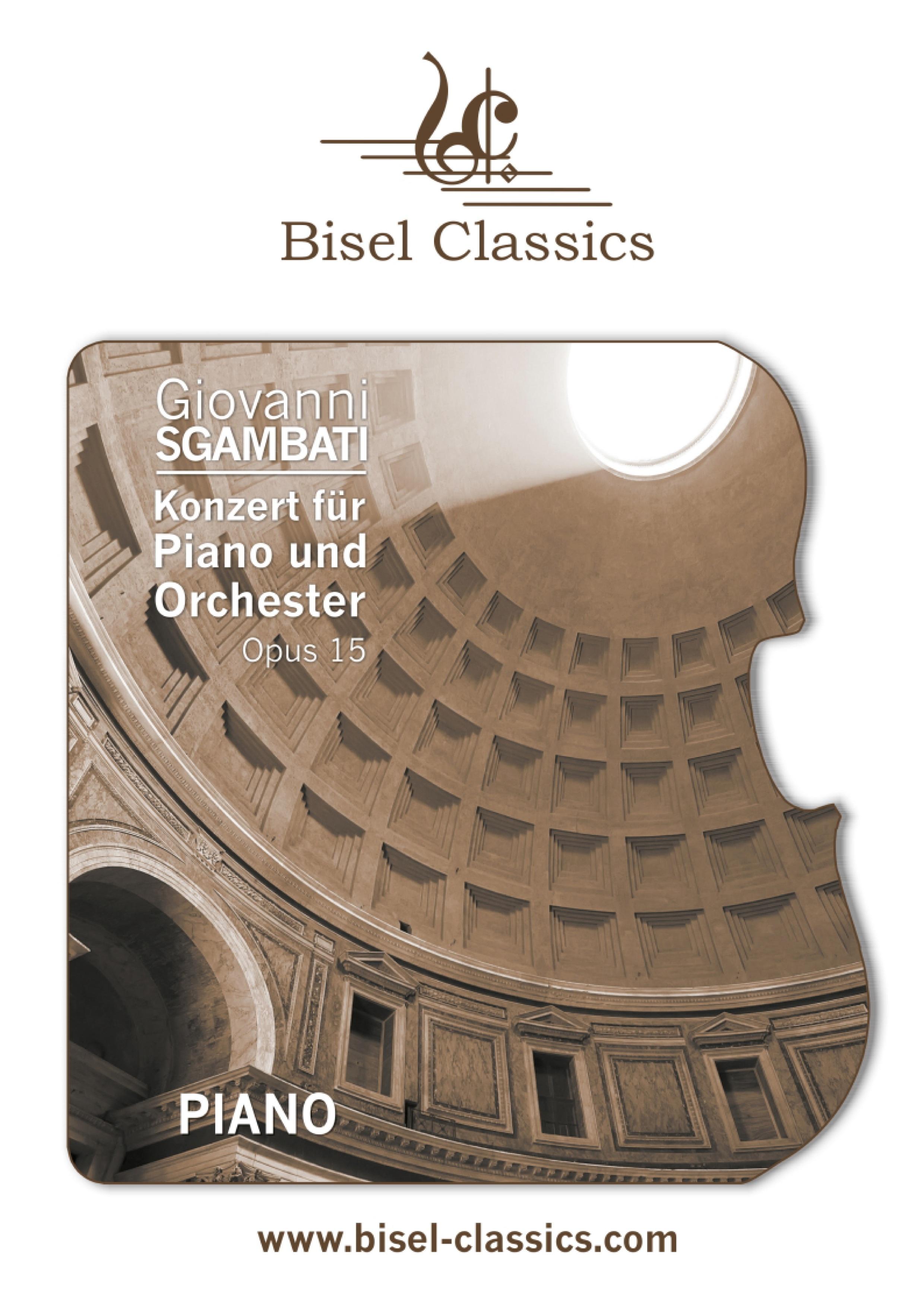 Vorderes Coverbild Konzert für Piano und Orchester, Opus 15