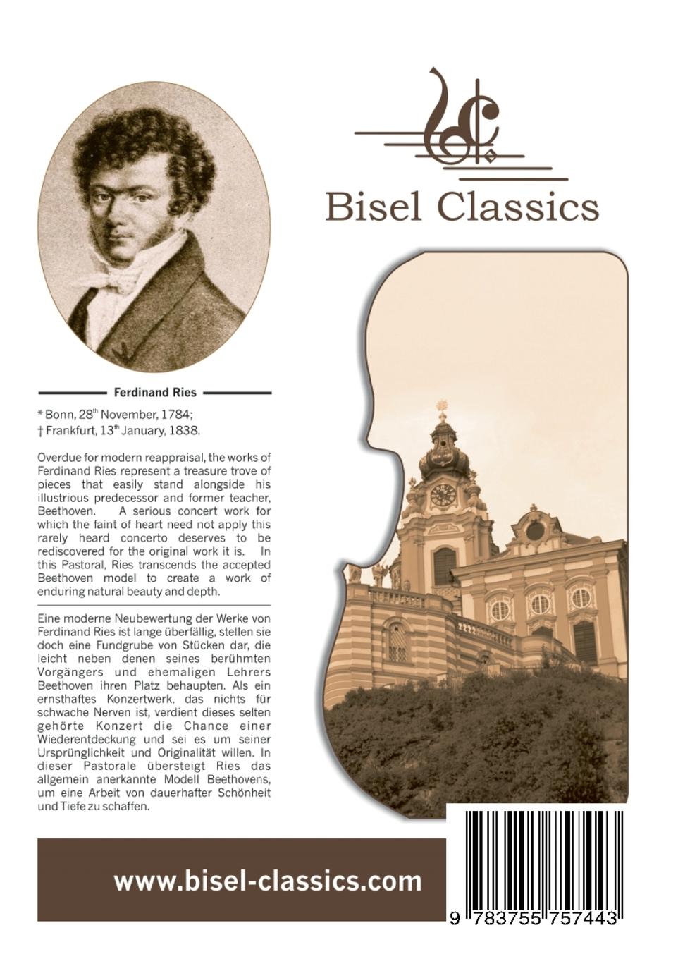 Rückseitencover 5. Klavierkonzert (Pastoral), Opus 120