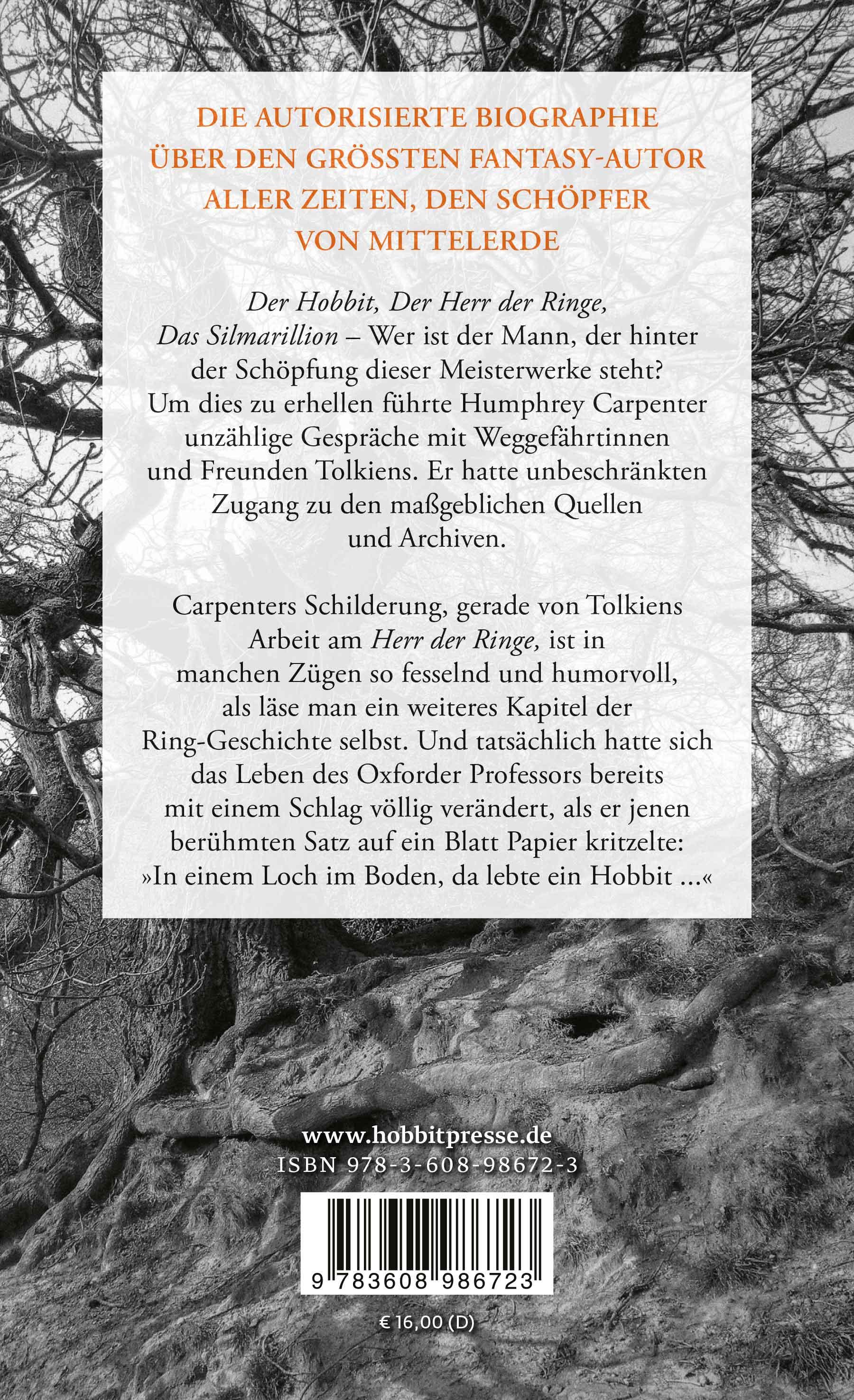 Rückseitencover J.R.R. Tolkien