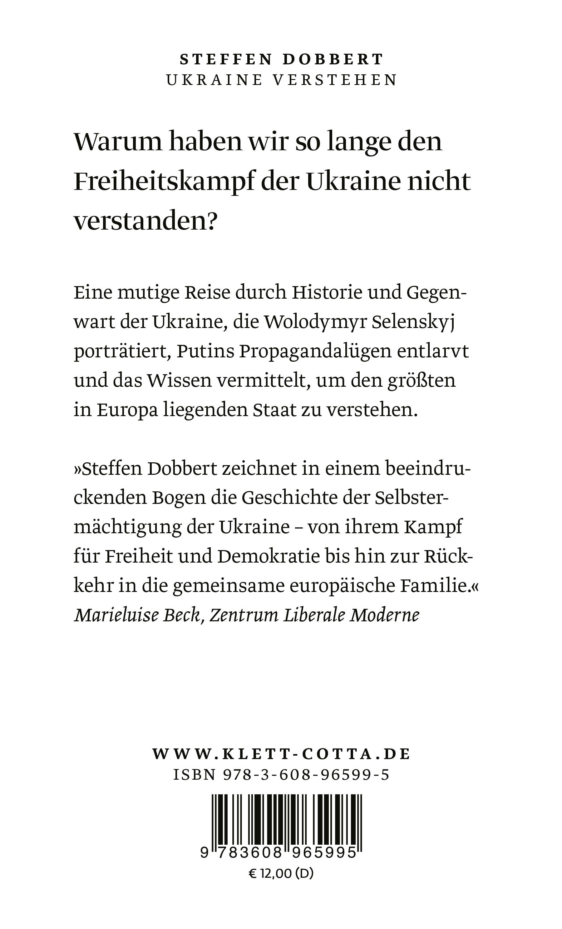 Rückseitencover Ukraine verstehen