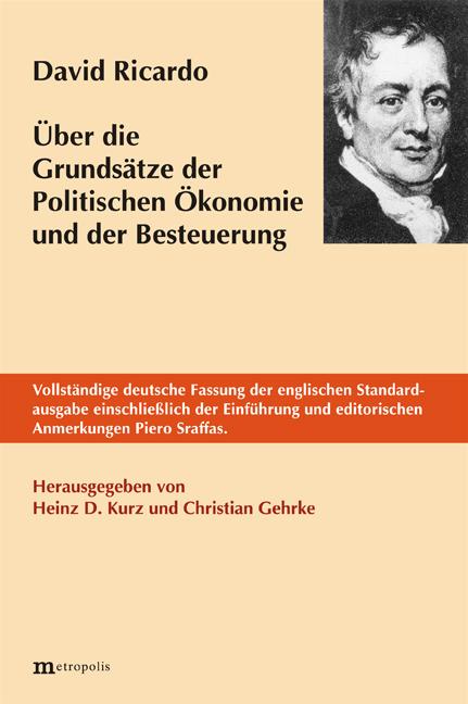 Vorderes Coverbild Über die Grundsätze der politischen Ökonomie und der Besteuerung