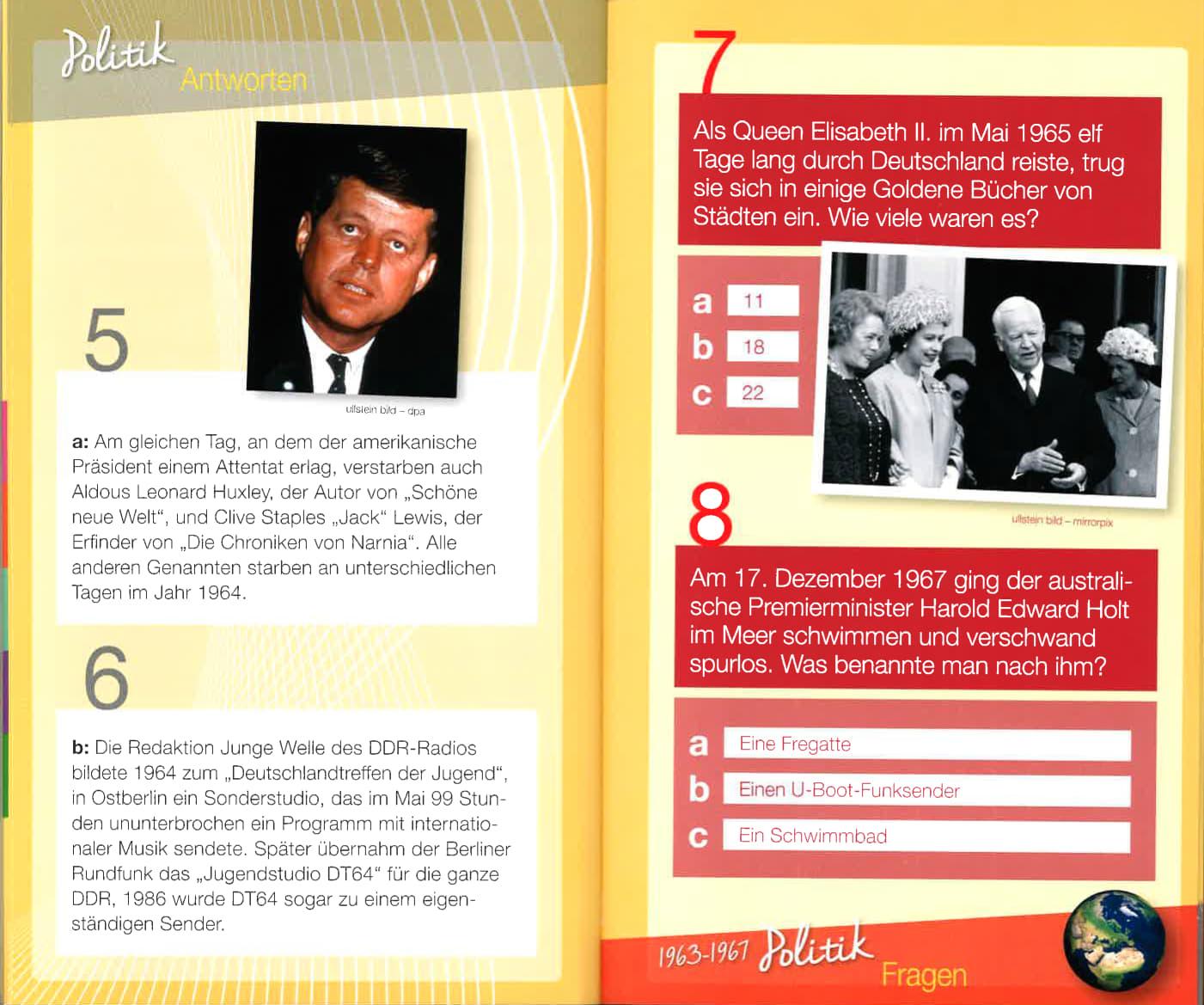 Beispielinhalt (Bild) Wir vom Jahrgang 1963 - Das Quiz