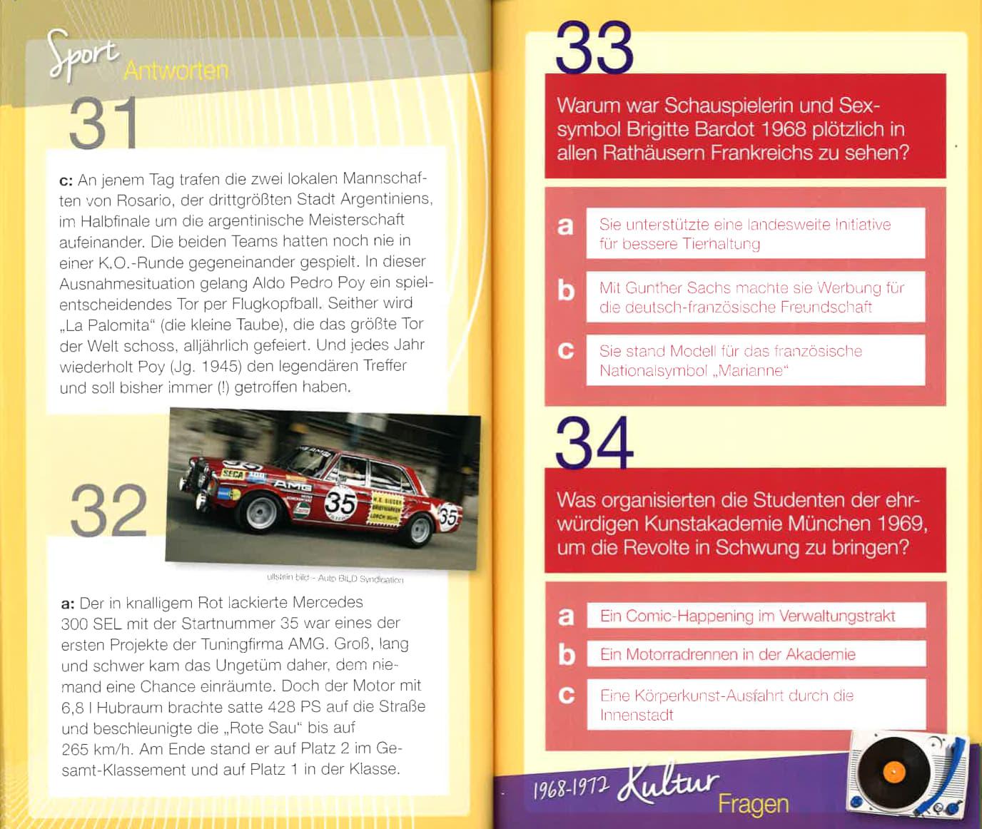Beispielinhalt (Bild) Wir vom Jahrgang 1963 - Das Quiz