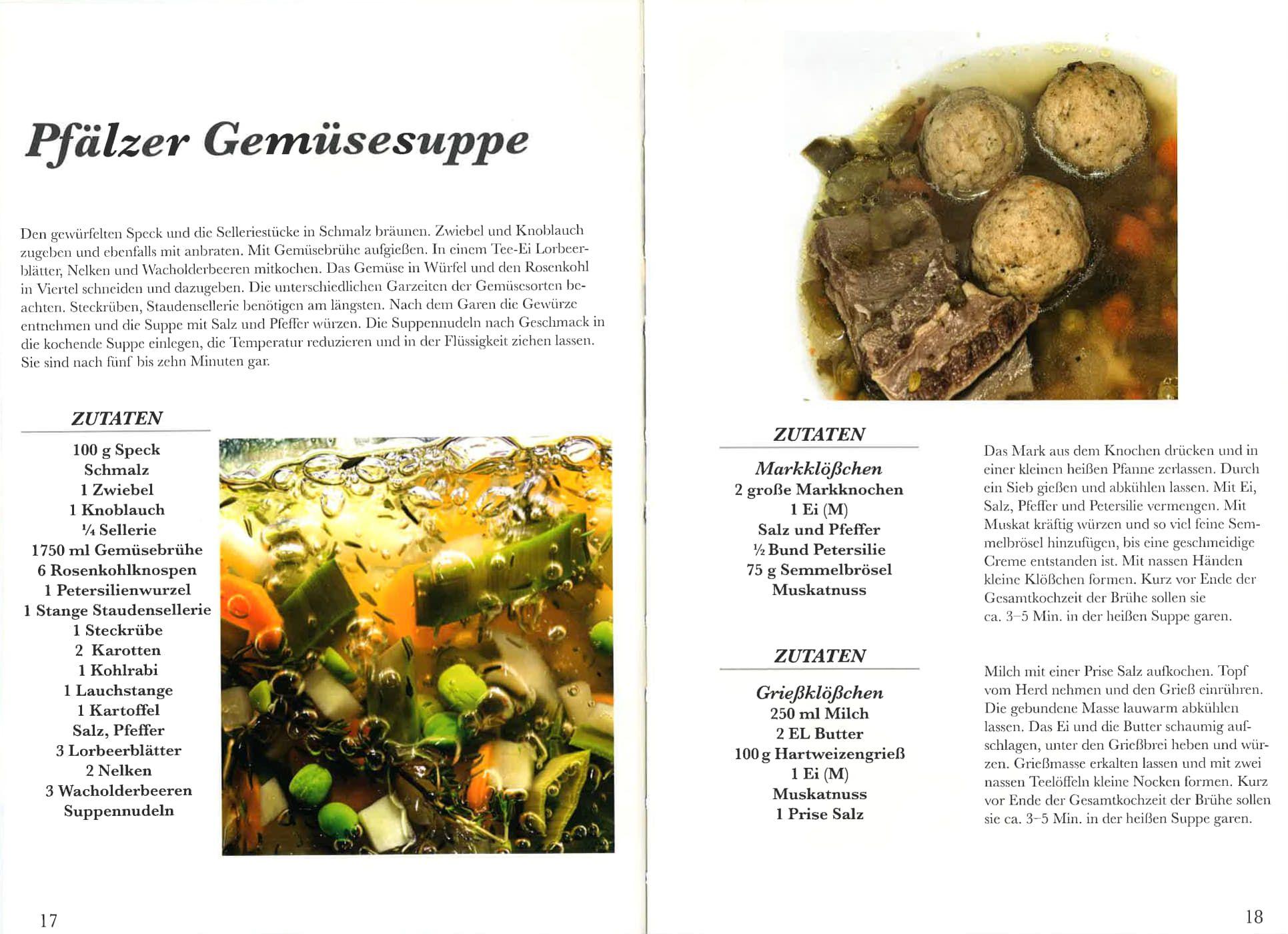 Beispielinhalt (Bild) Herzhafte Pfälzer Küche mit einer Prise Elsass