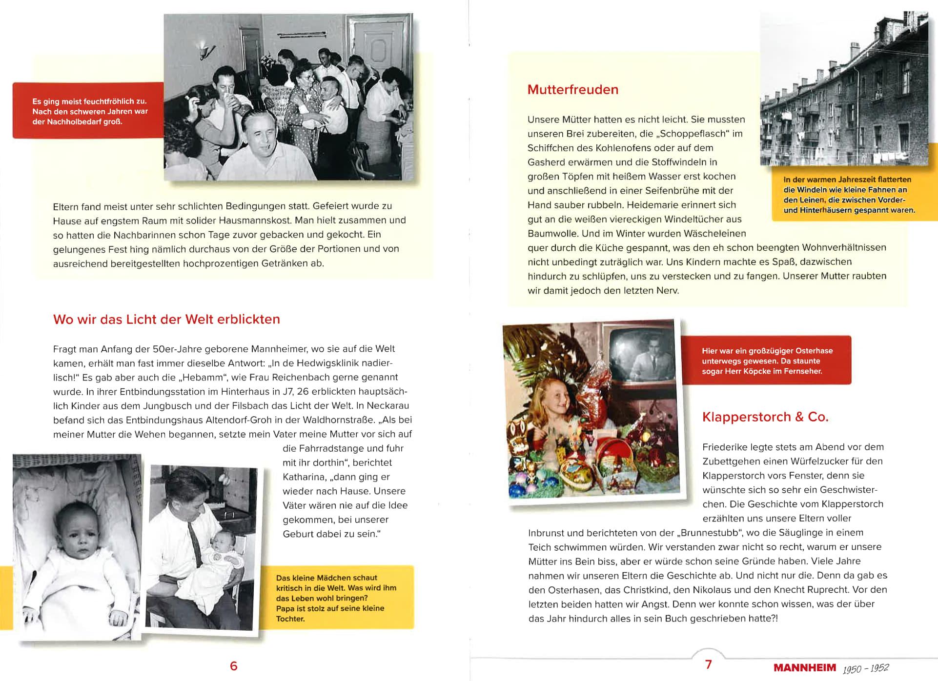 Beispielinhalt (Bild) Aufgewachsen in Mannheim in den 50er & 60er Jahren