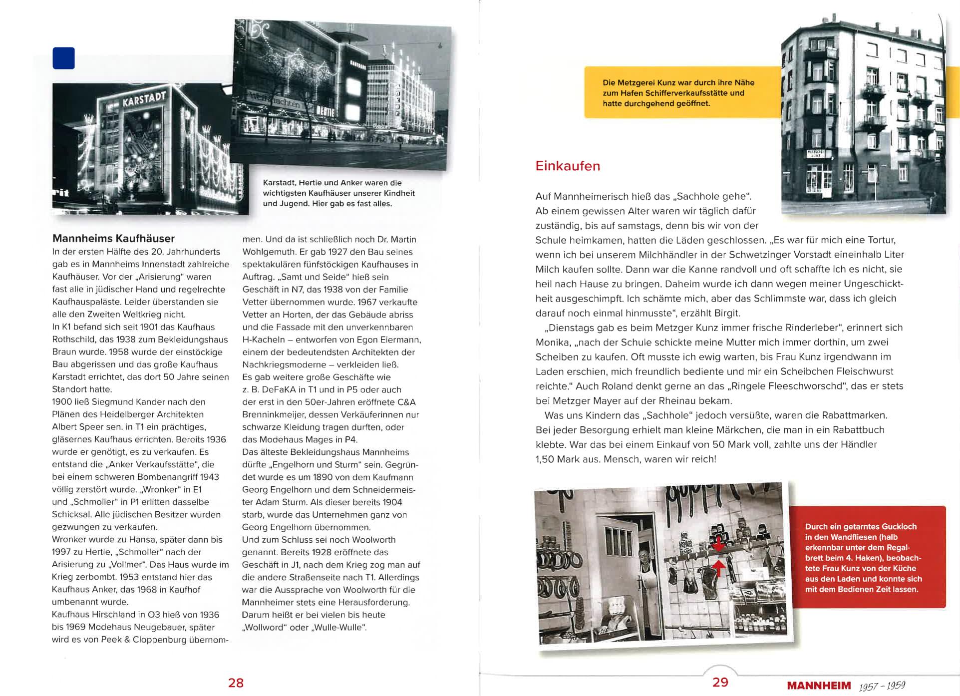 Beispielinhalt (Bild) Aufgewachsen in Mannheim in den 50er & 60er Jahren
