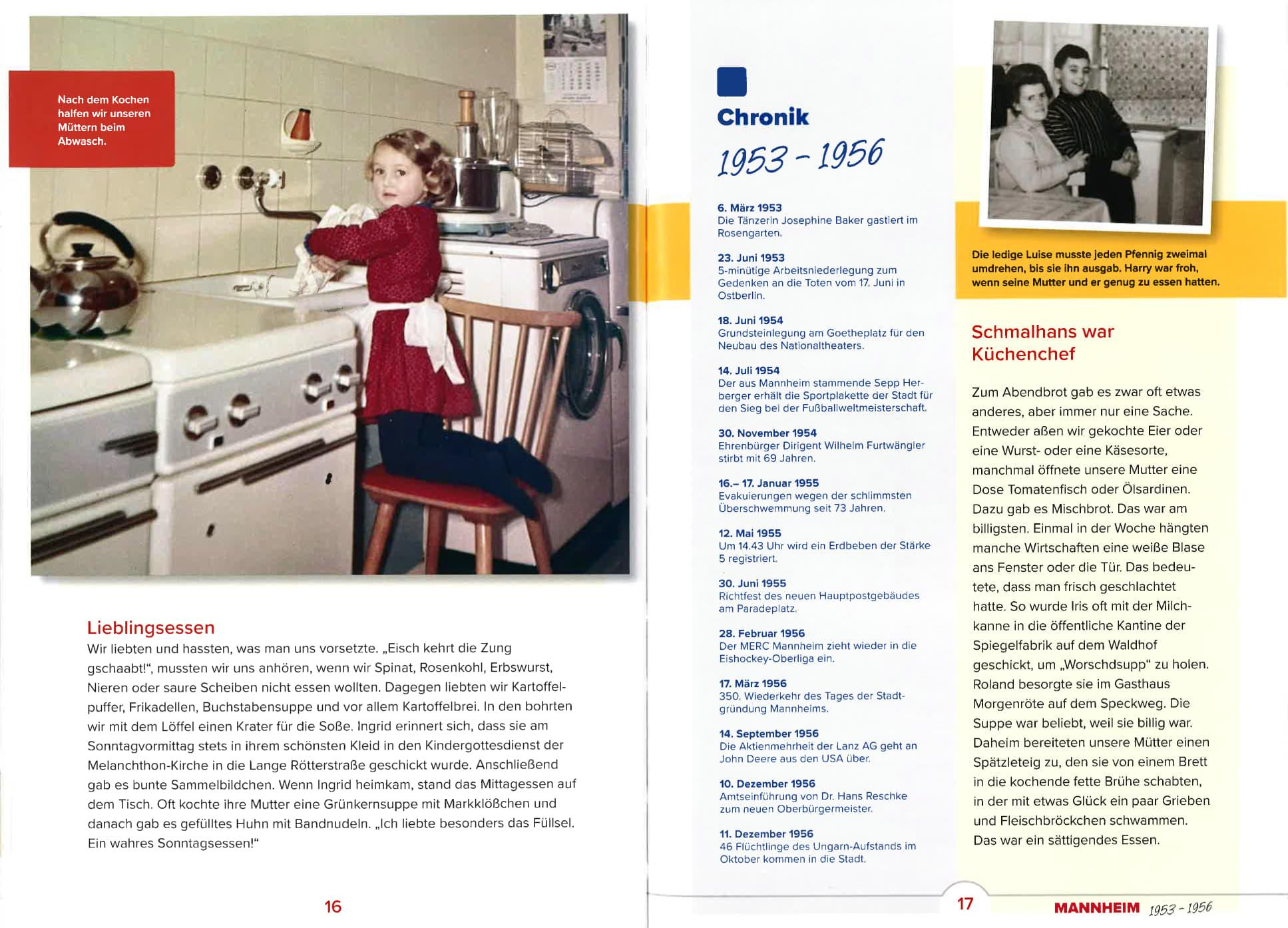 Beispielinhalt (Bild) Aufgewachsen in Mannheim in den 50er & 60er Jahren