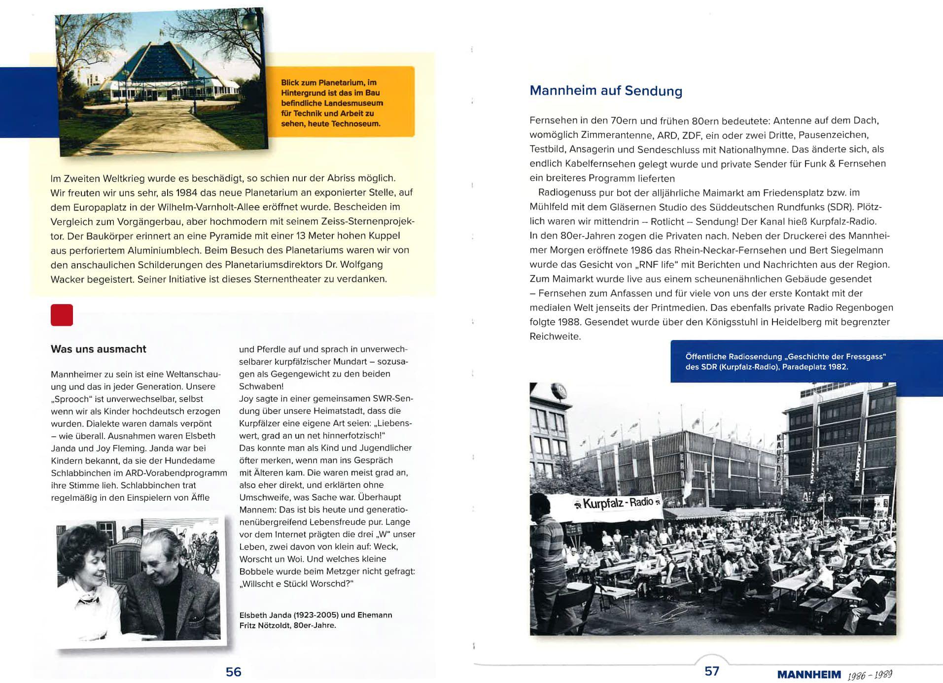 Beispielinhalt (Bild) Aufgewachsen in Mannheim in den 70er & 80er Jahren