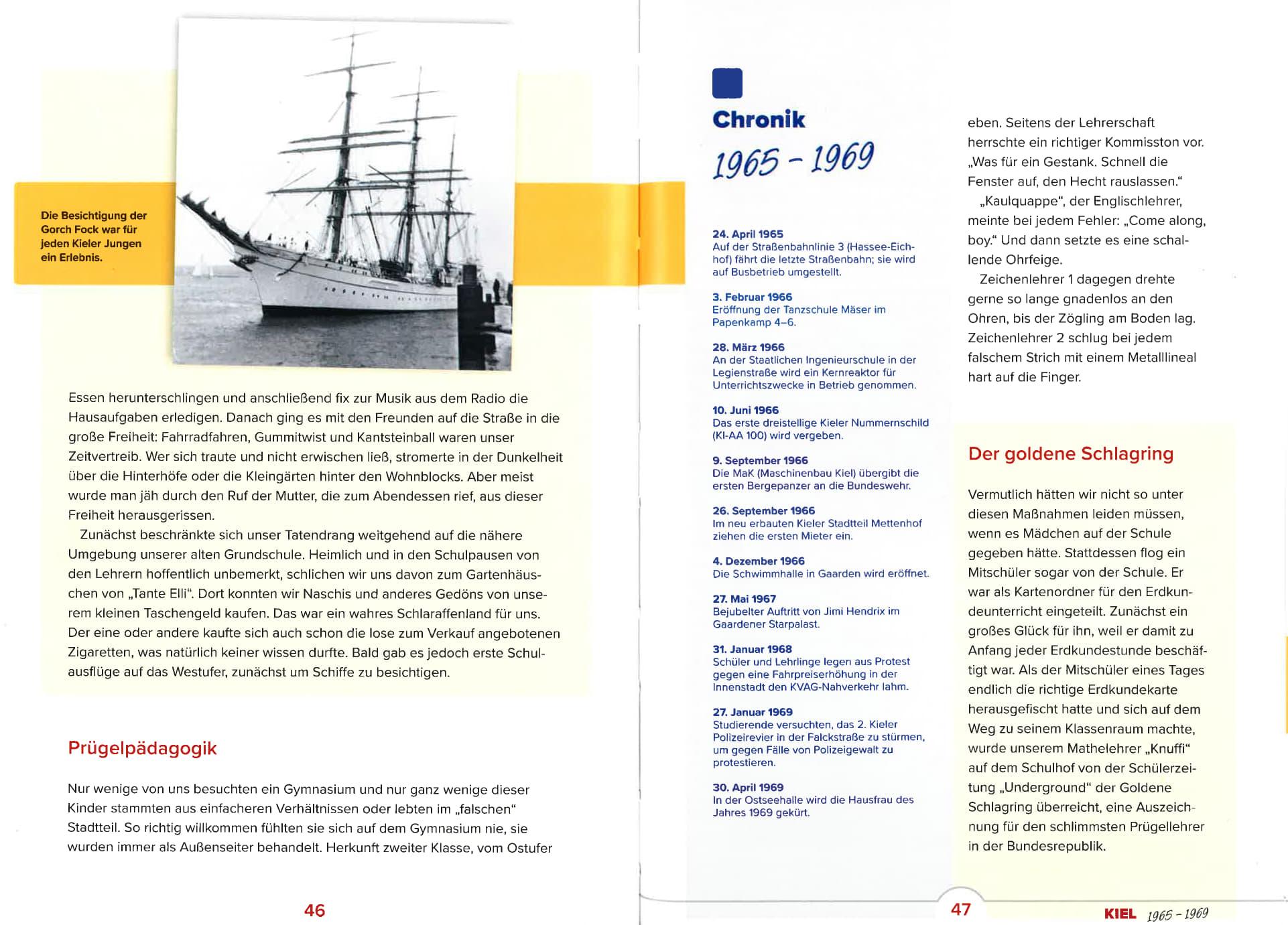 Beispielinhalt (Bild) Aufgewachsen in Kiel in den 50er & 60er Jahren