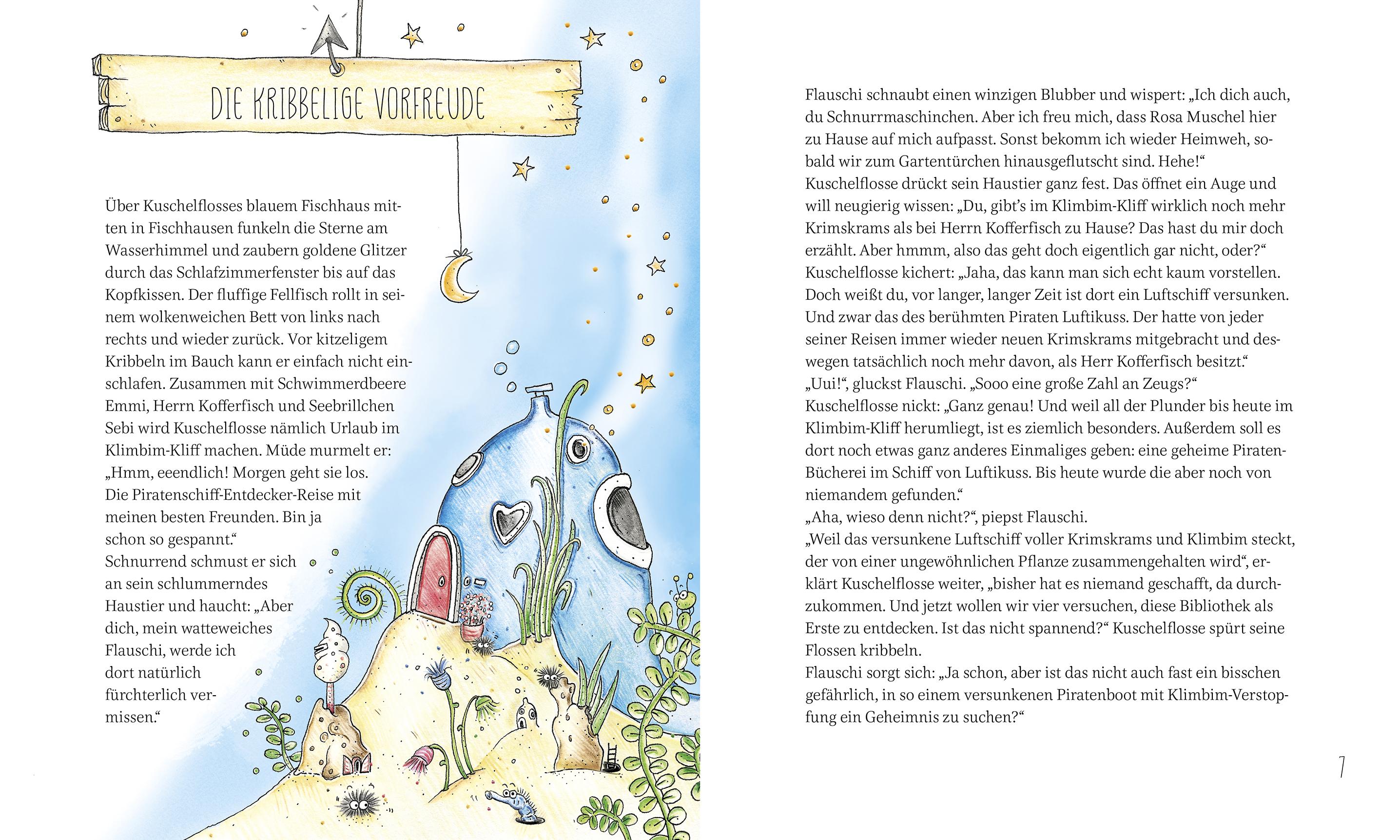 Beispielinhalt (Bild) Kuschelflosse - Das kurios komische Klimbim-Kliff