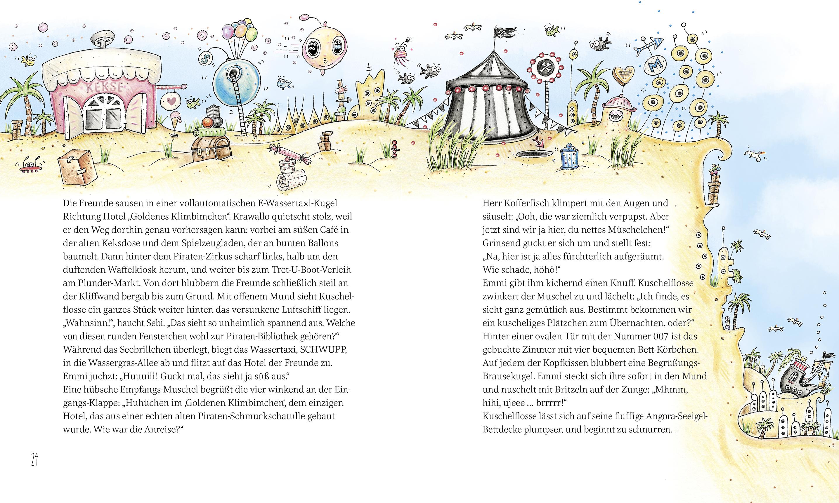 Beispielinhalt (Bild) Kuschelflosse - Das kurios komische Klimbim-Kliff