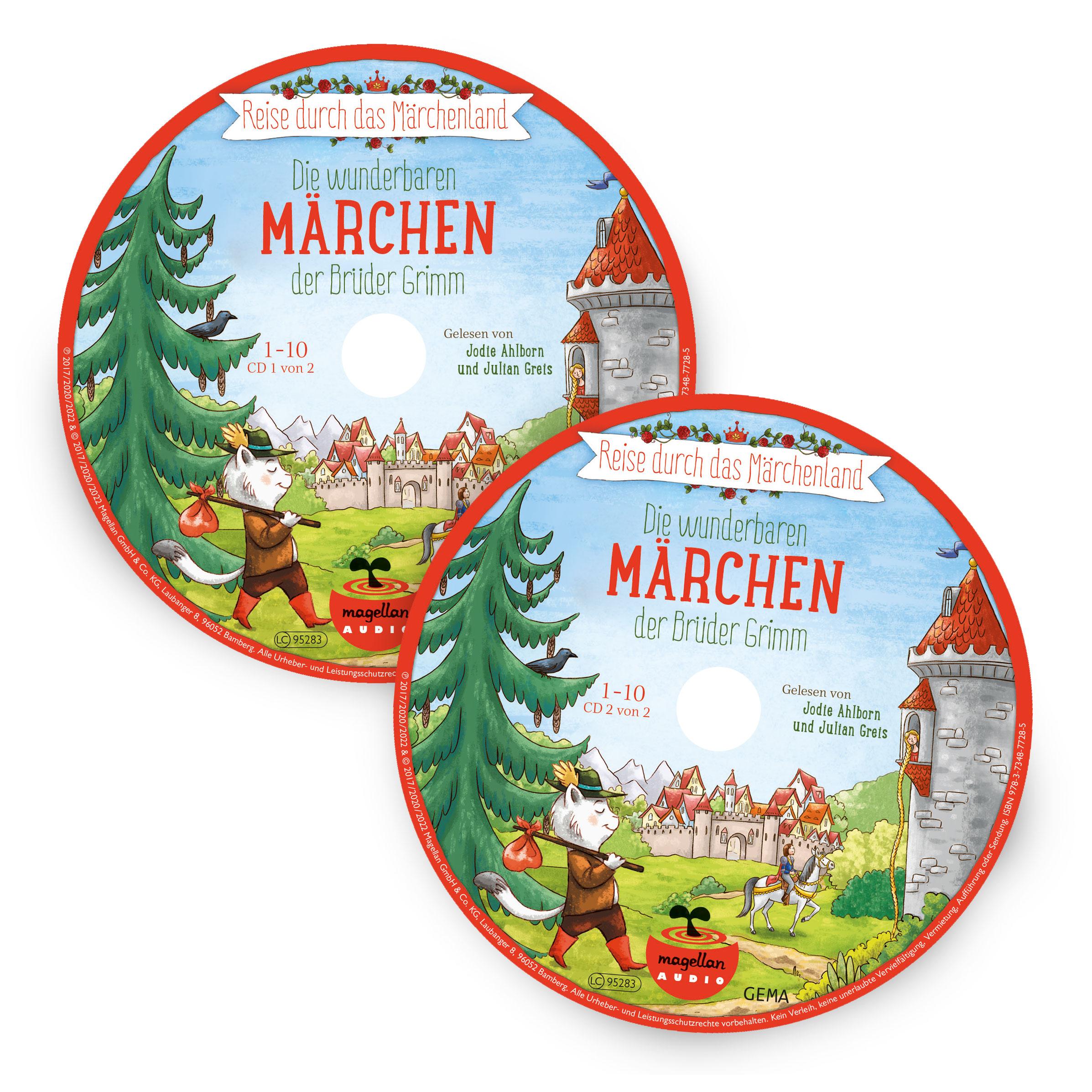 Beispielinhalt (Bild) Reise durch das Märchenland - Die wunderbaren Märchen der Brüder Grimm (Audio-CD)