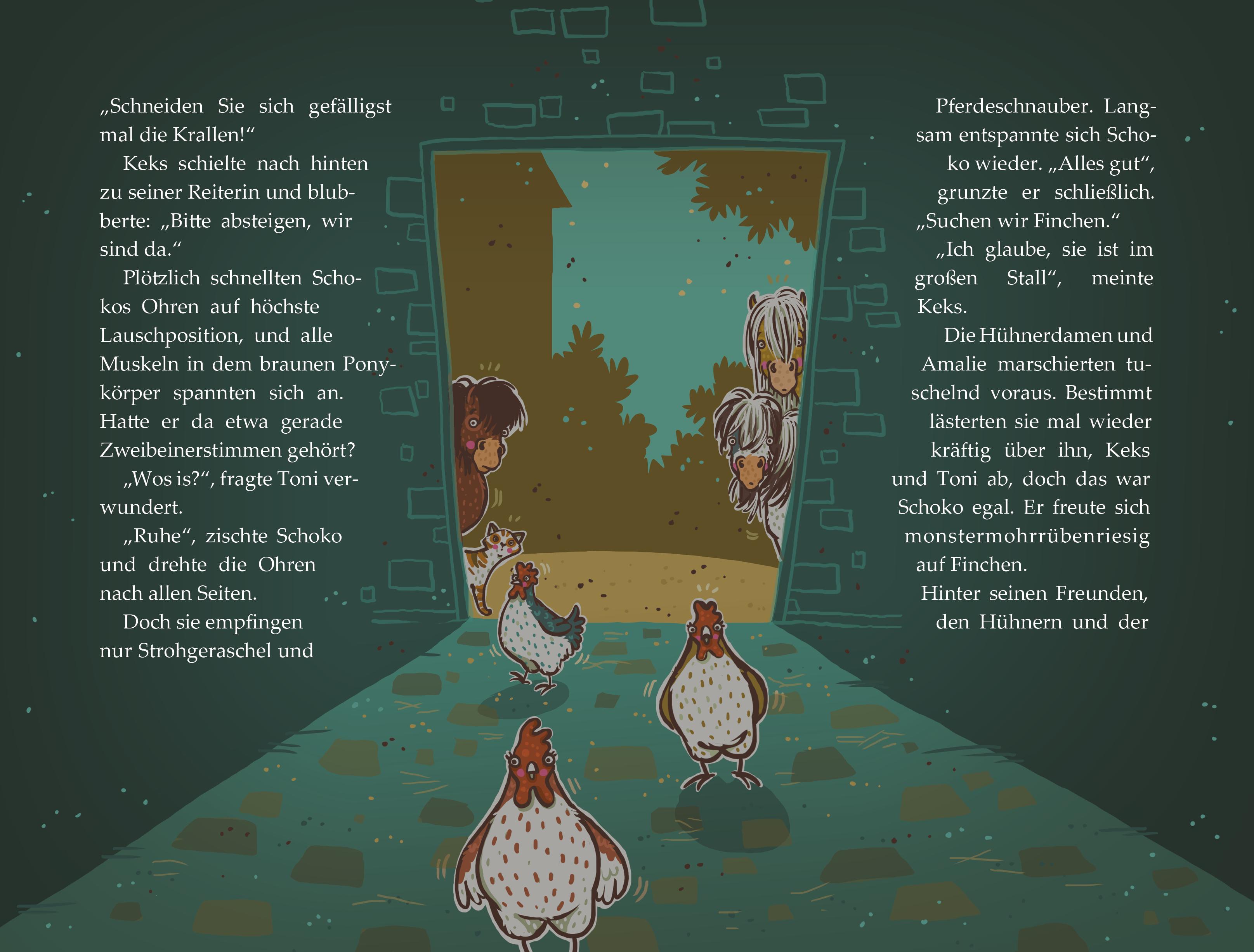 Beispielinhalt (Bild) Die Haferhorde - Mit allen Ponywassern gewaschen