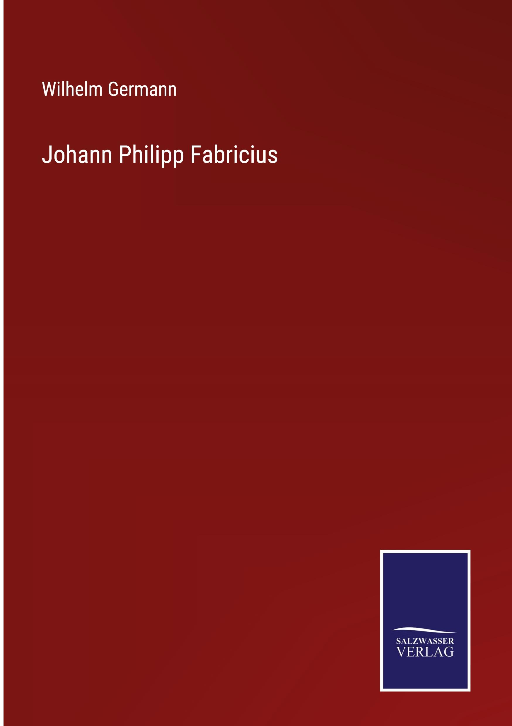 Vorderes Coverbild Johann Philipp Fabricius
