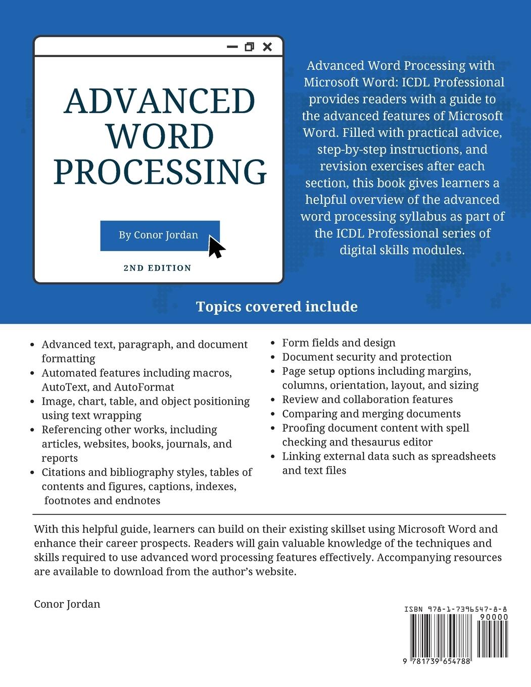 Rückseitencover Advanced Word Processing with Microsoft Word