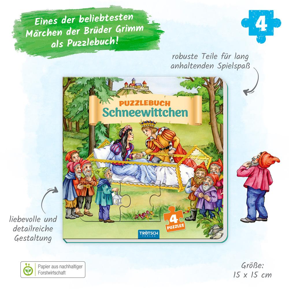 Beispielinhalt (Bild) Trötsch Pappenbuch Puzzlebuch Schneewittchen