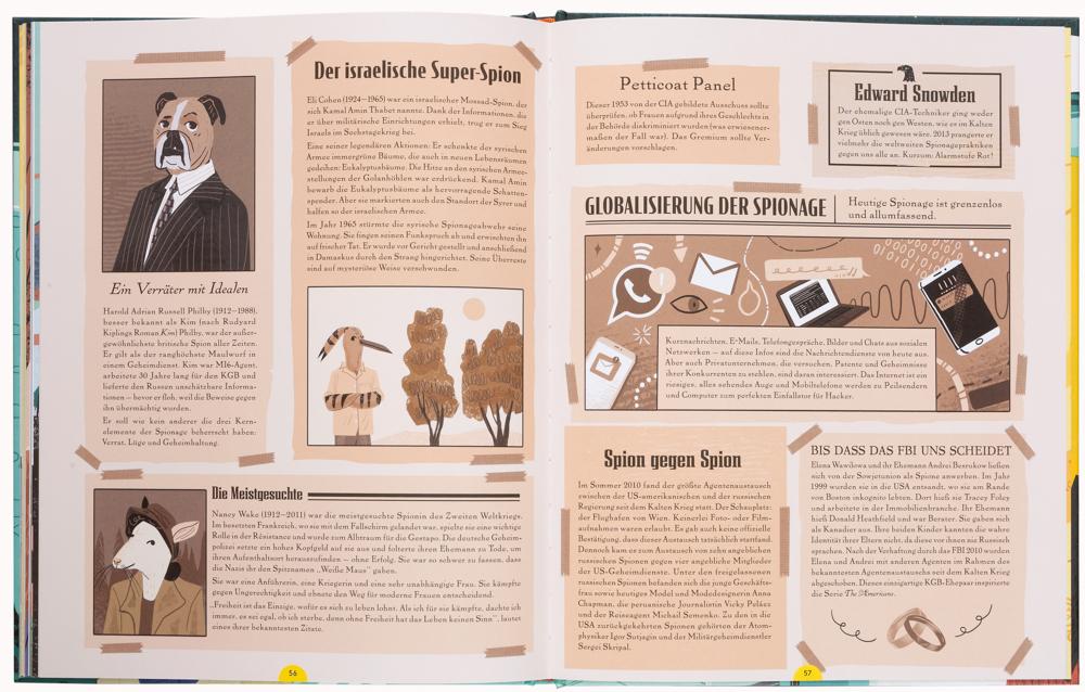 Beispielinhalt (Bild) Handbuch für junge Spione