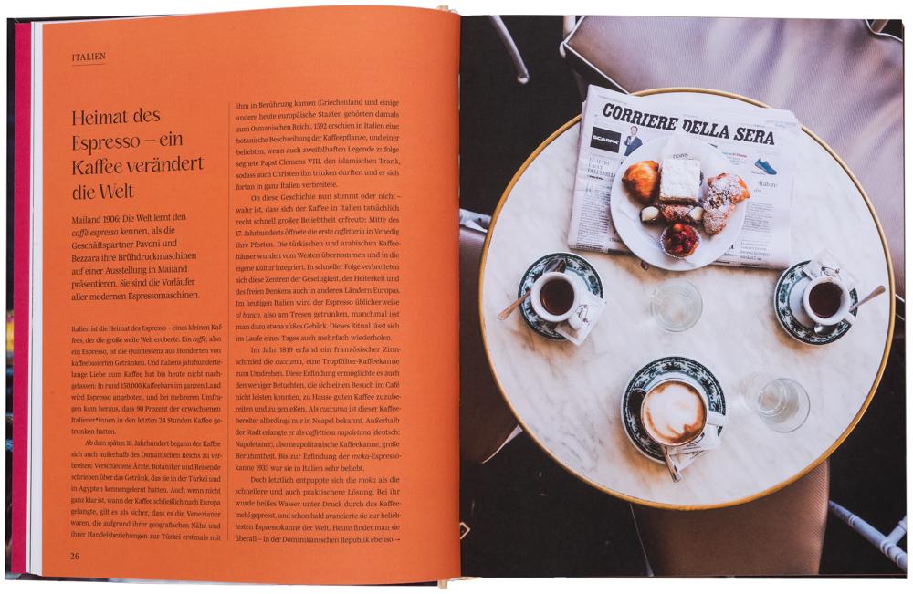 Beispielinhalt (Bild) In 80 Kaffees um die Welt