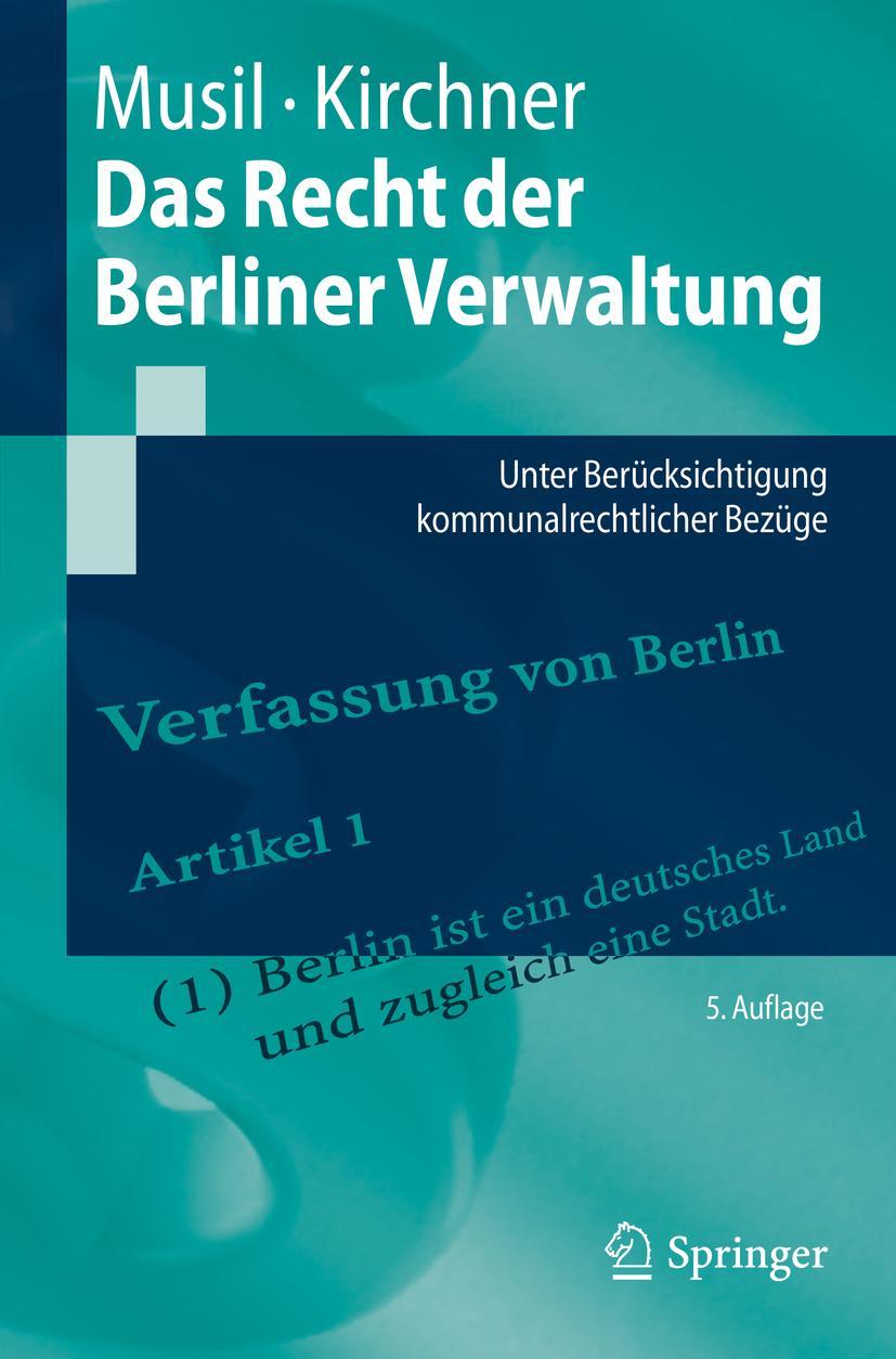 Vorderes Coverbild Das Recht der Berliner Verwaltung