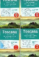 Beispielinhalt (Bild) KOMPASS Wanderkarten-Set 2440 Toscana, Herz der Toskana, Nel cuore della Toscana, Heart of Tuscany (4 Karten) 1:50.000