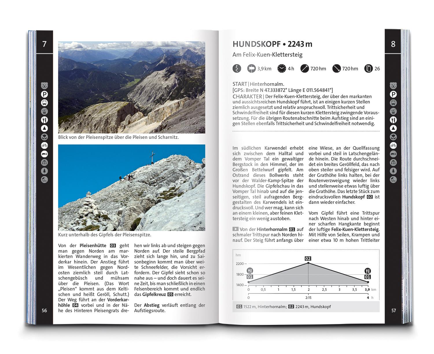 Beispielinhalt (Bild) KOMPASS Wanderführer Naturpark Karwendel, 60 Touren mit Extra-Tourenkarte