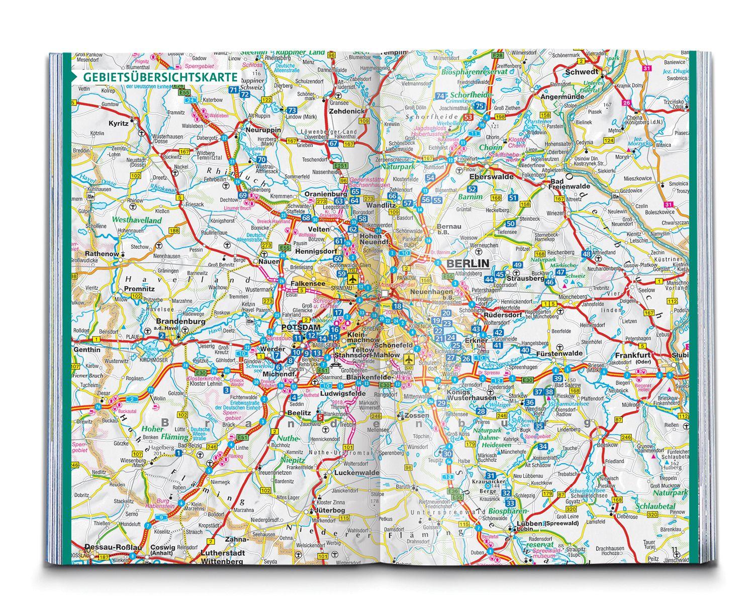Beispielinhalt (Bild) KOMPASS Wanderführer Berlin-Brandenburg, 75 Touren mit Extra-Tourenkarte