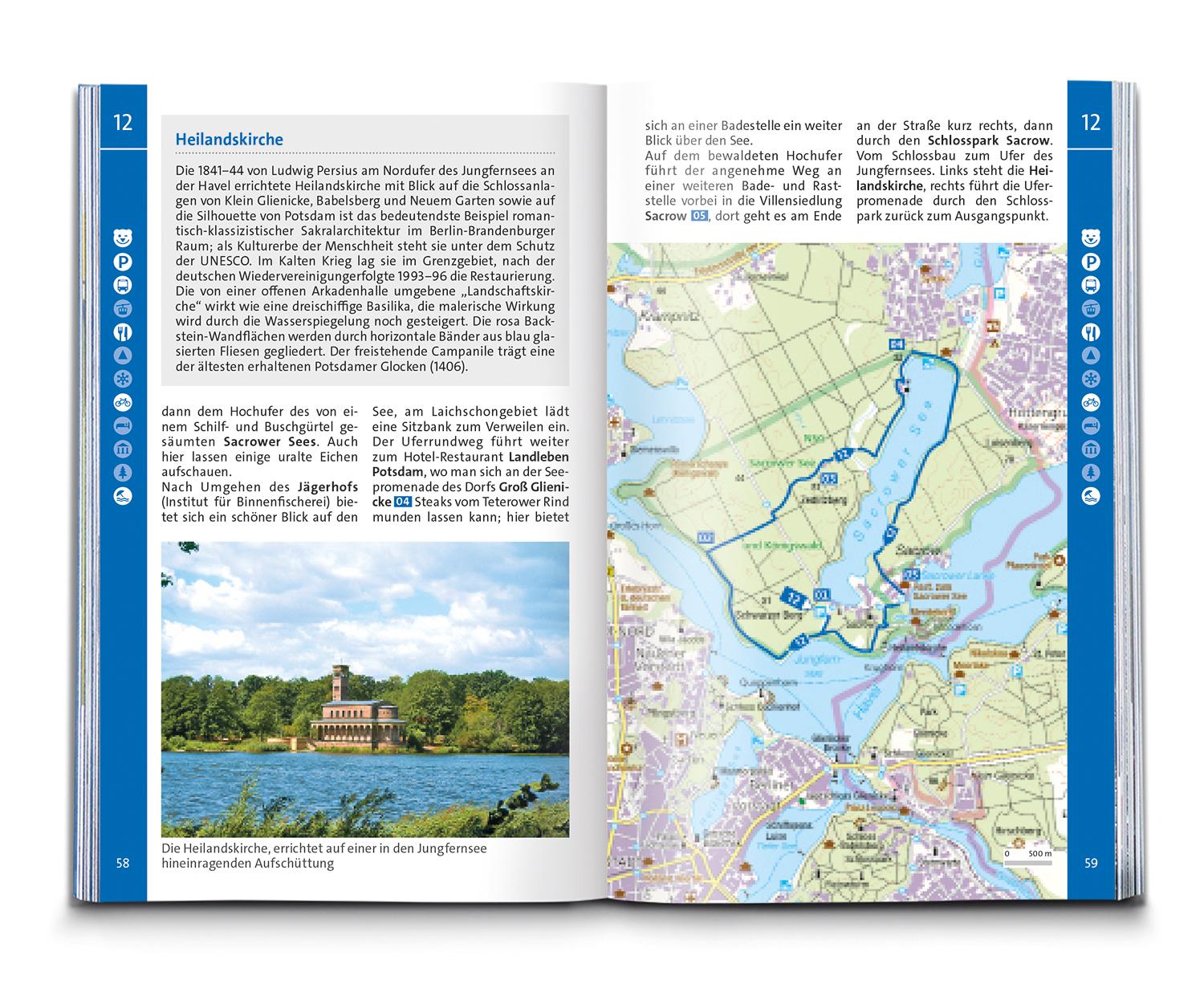 Beispielinhalt (Bild) KOMPASS Wanderführer Berlin-Brandenburg, 75 Touren mit Extra-Tourenkarte
