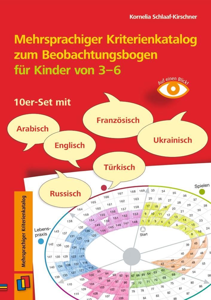Vorderes Coverbild Mehrsprachiger Kriterienkatalog zum Beobachtungsbogen für Kinder von 3 bis 6