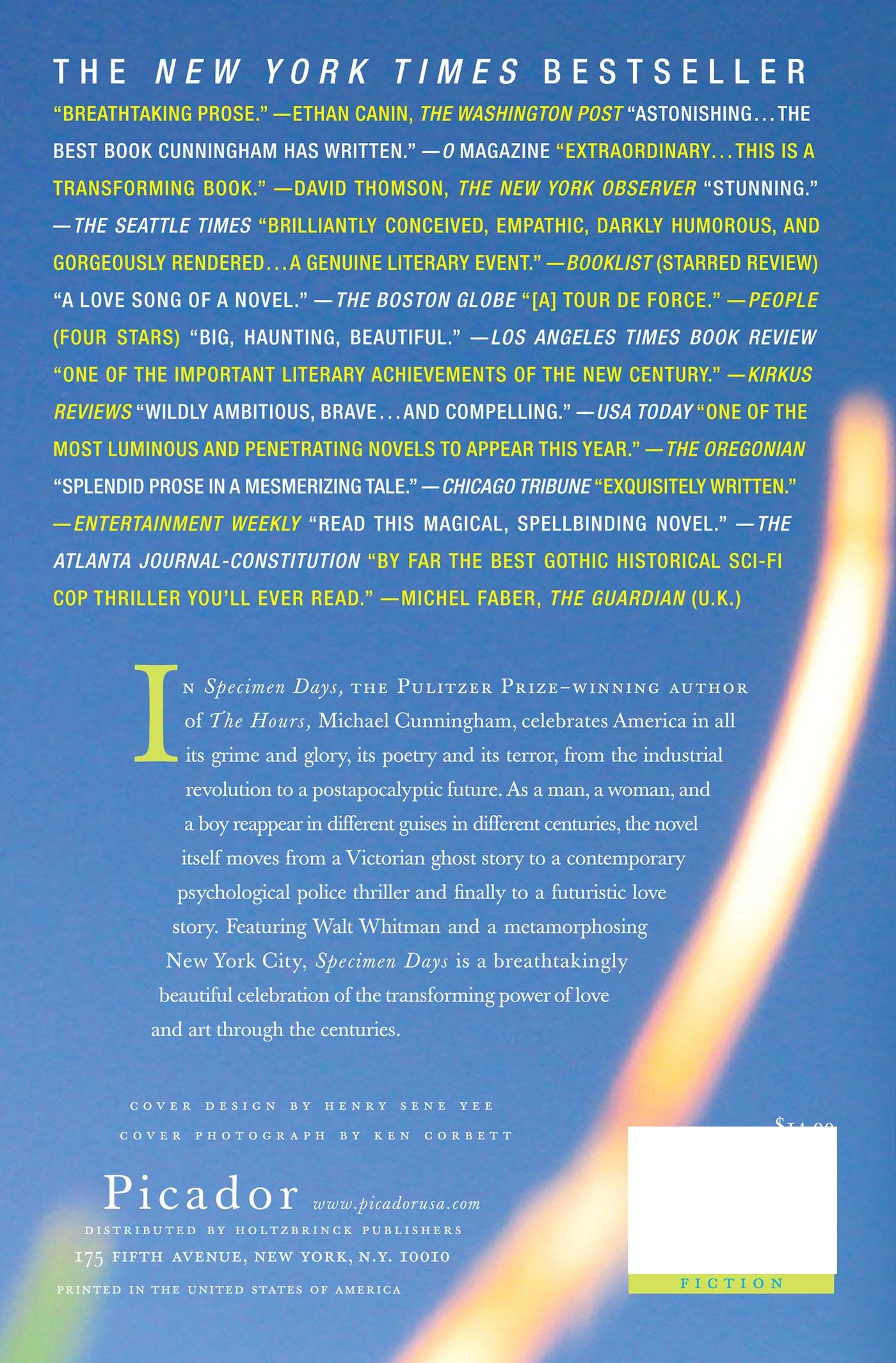 Rückseitencover Specimen Days