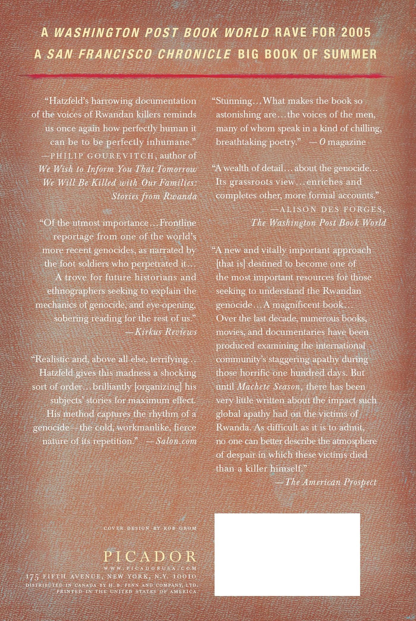 Rückseitencover Machete Season