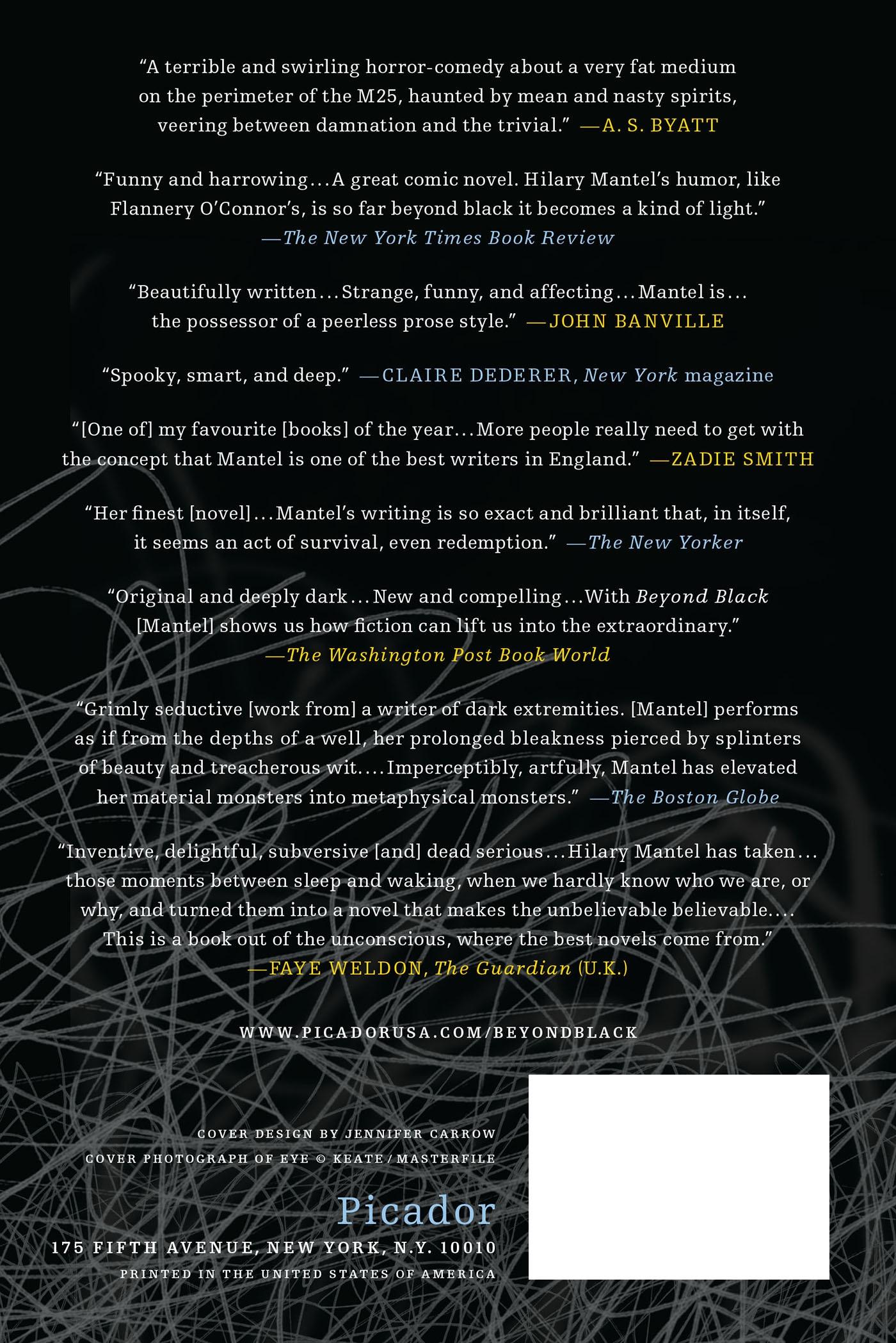 Rückseitencover Beyond Black