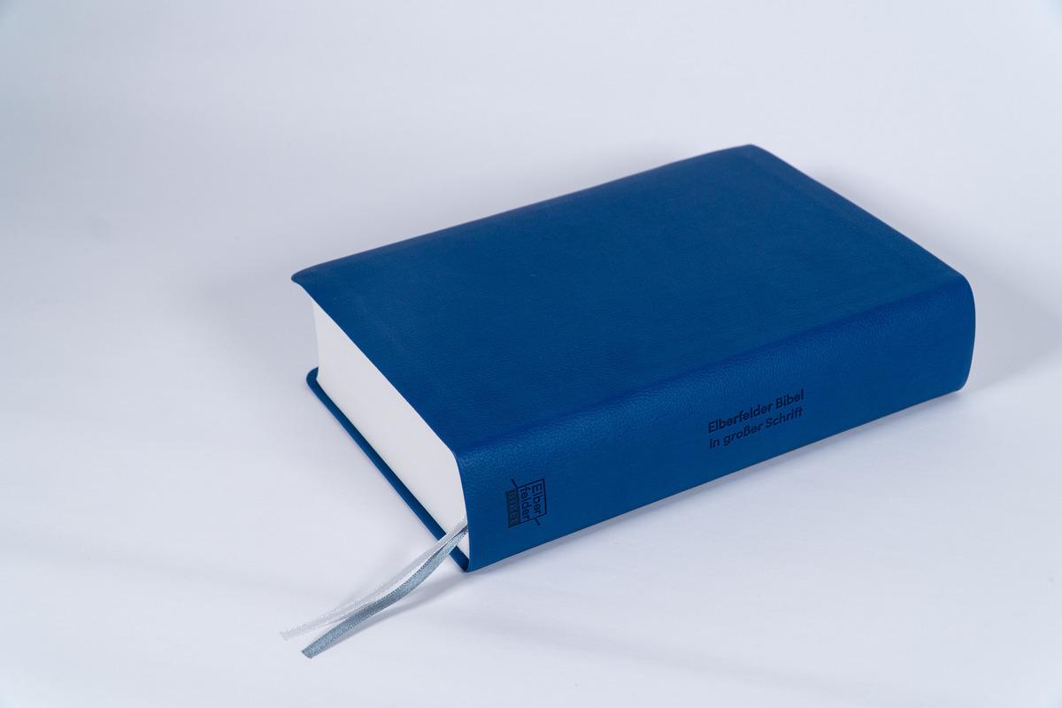 Beispielinhalt (Bild) Elberfelder Bibel in großer Schrift, Kunstleder