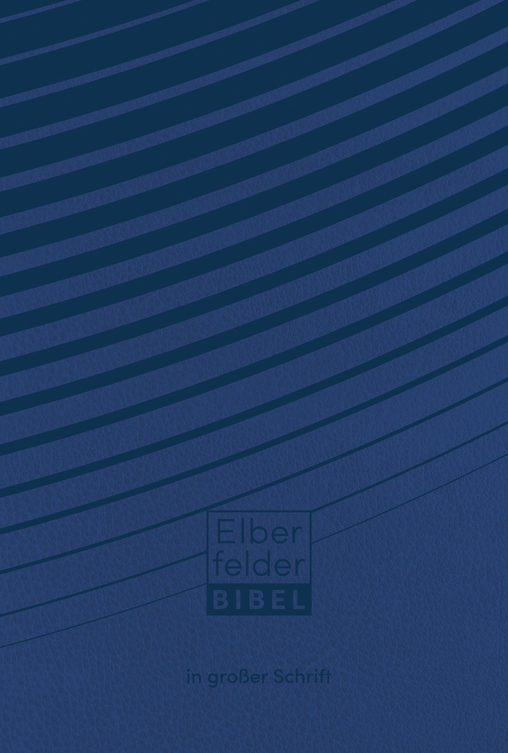 Vorderes Coverbild Elberfelder Bibel in großer Schrift, Kunstleder