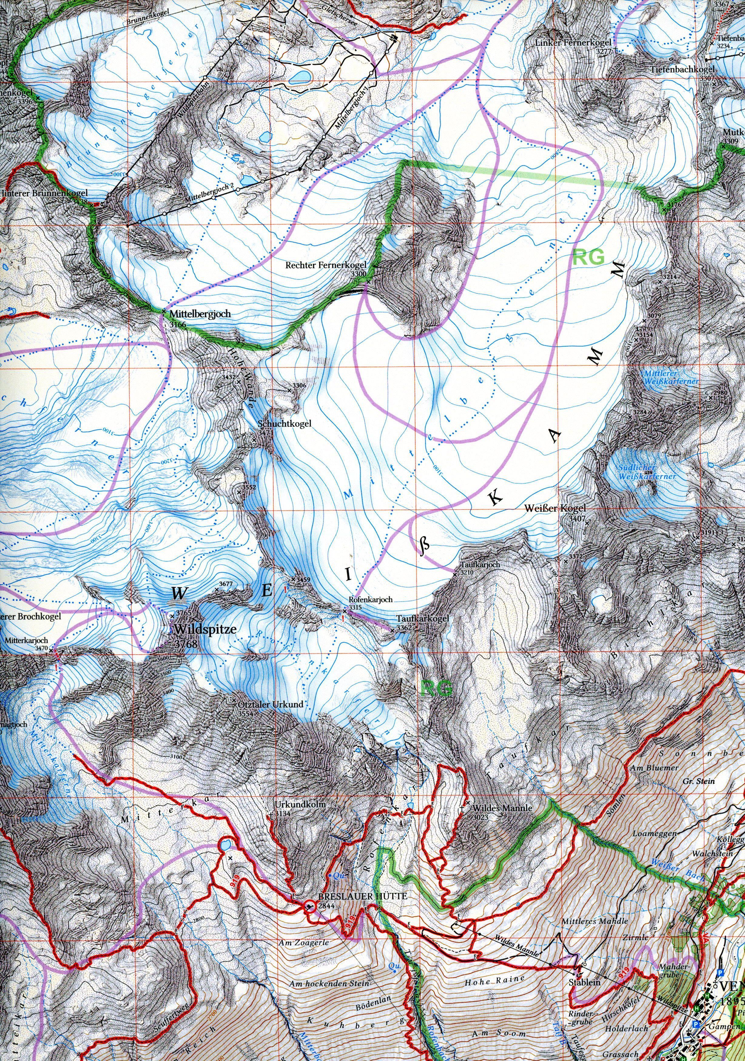 Beispielinhalt (Bild) Ötztaler Alpen, Wildspitze