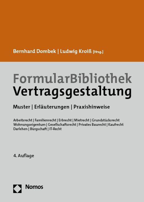 Vorderes Coverbild FormularBibliothek Vertragsgestaltung