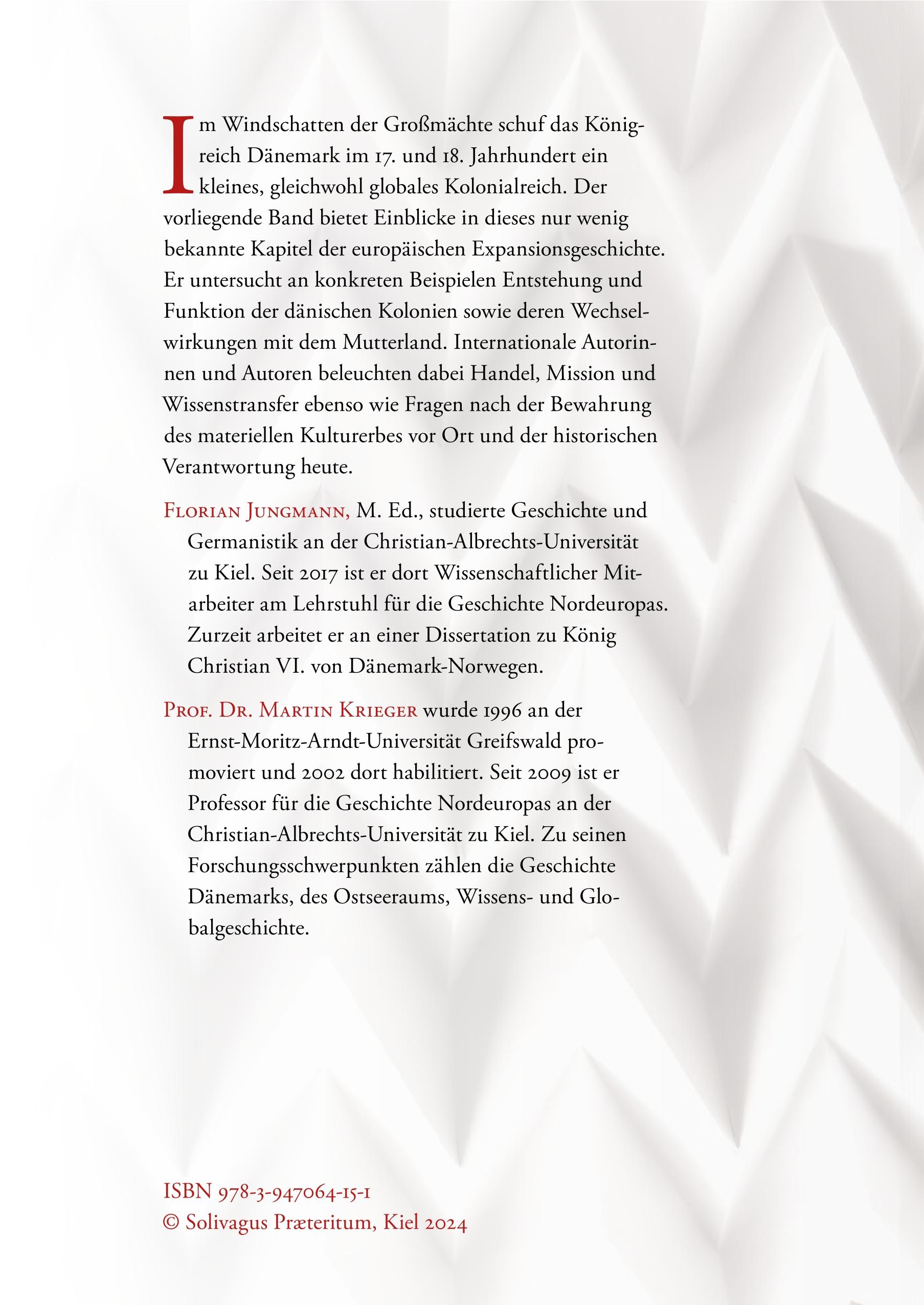 Rückseitencover Dänemark als globaler Akteur (17.-20. Jahrhundert)