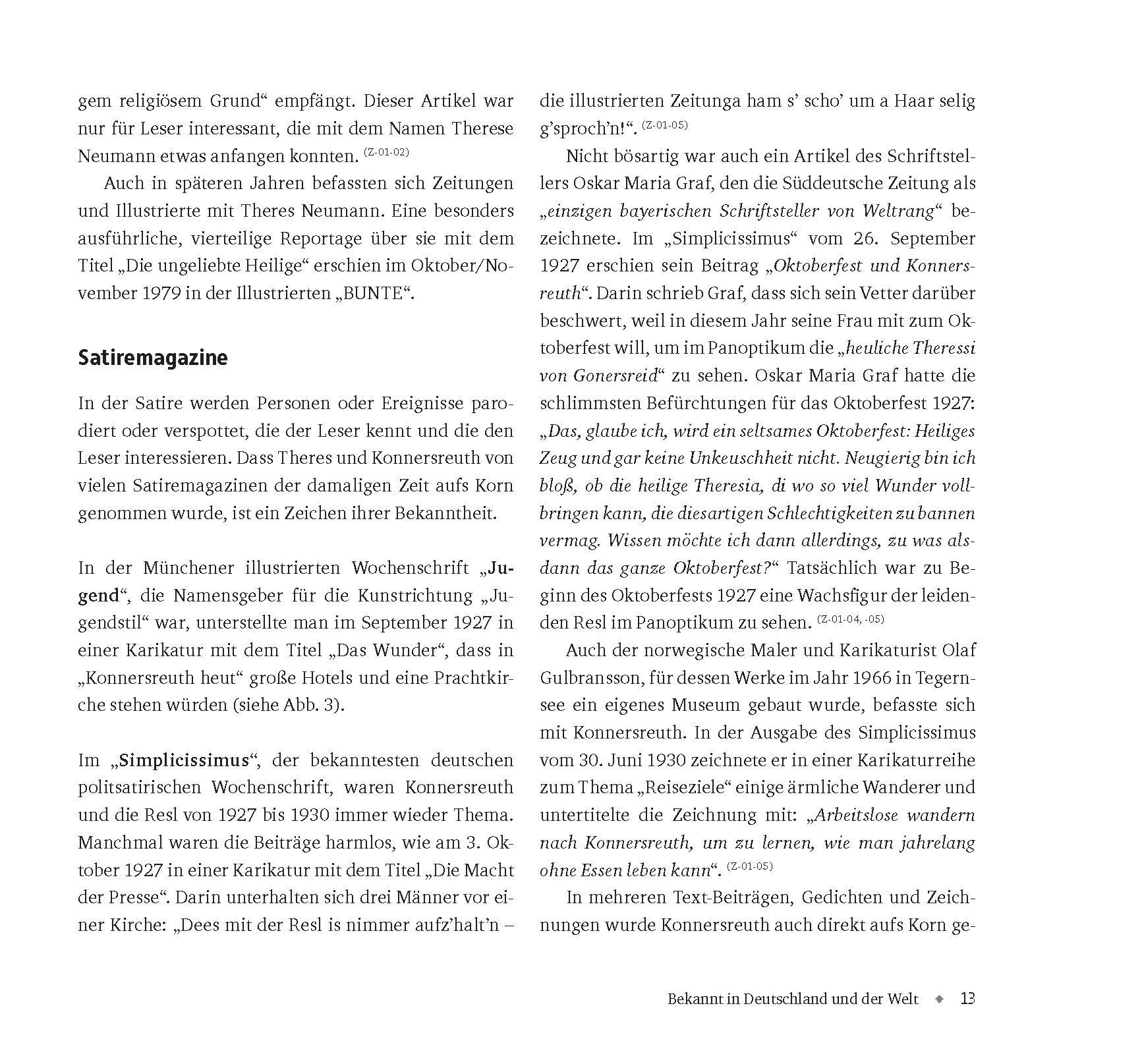 Beispielinhalt (Bild) Resl von Konnersreuth