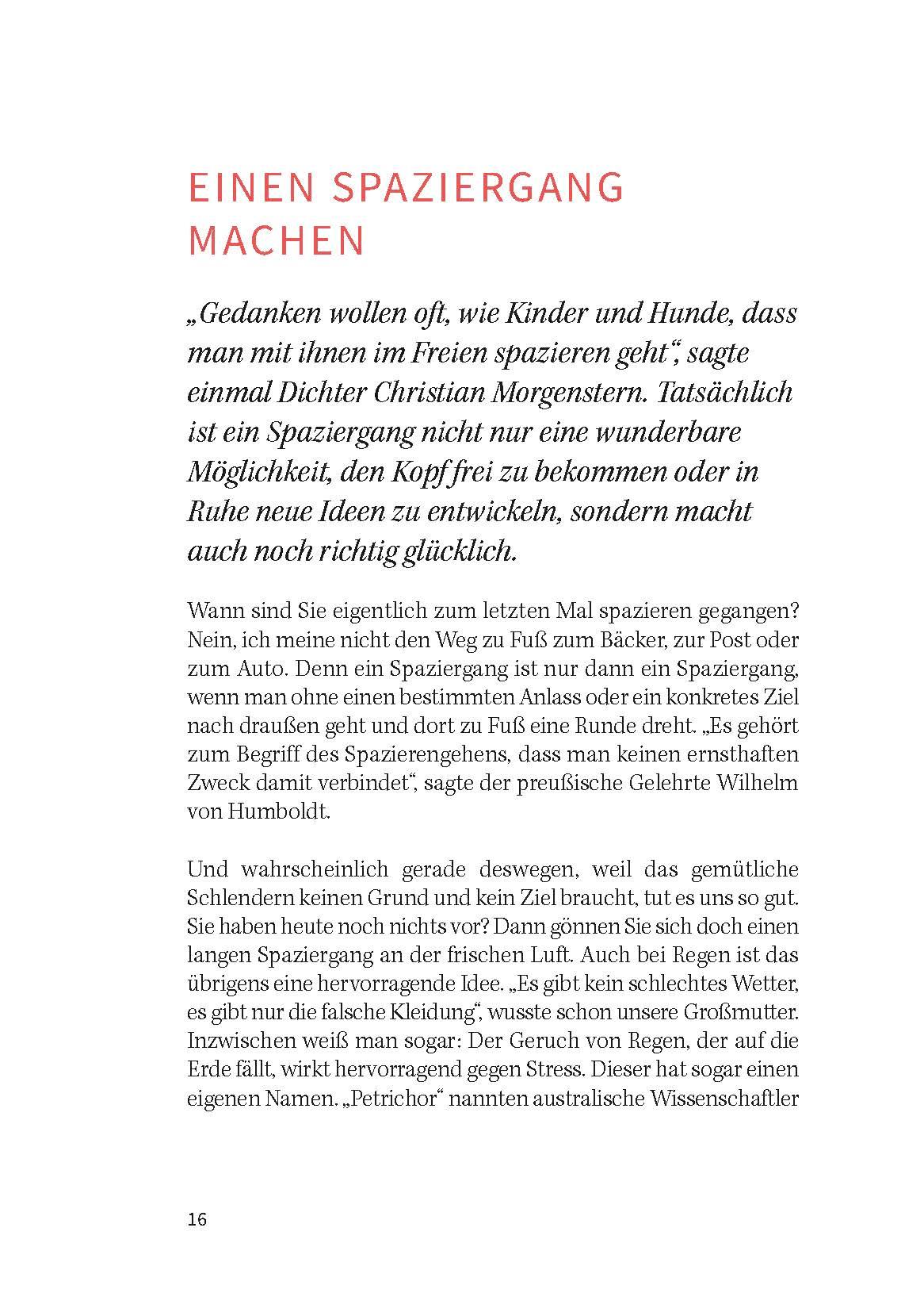 Beispielinhalt (Bild) Glück - Rezepte für mehr Lebensfreude