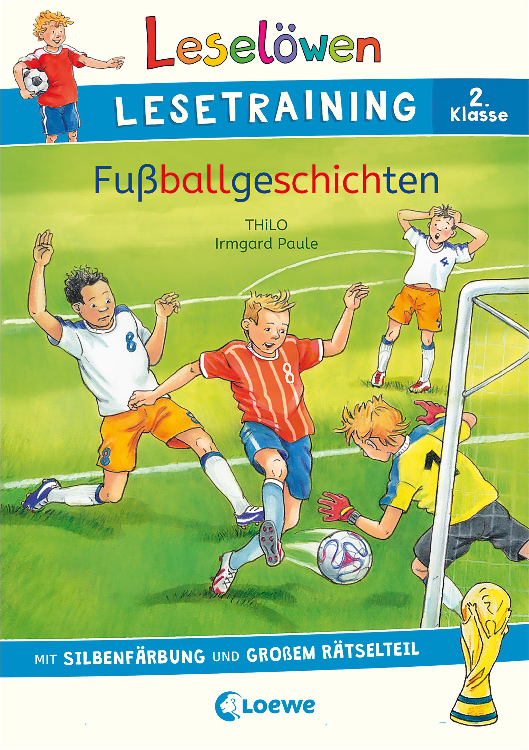 Vorderes Coverbild Leselöwen Lesetraining 2. Klasse - Fußballgeschichten