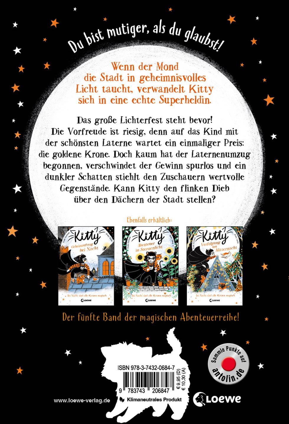 Rückseitencover Kitty (Band 5) - Verbrecherjagd bei Vollmond
