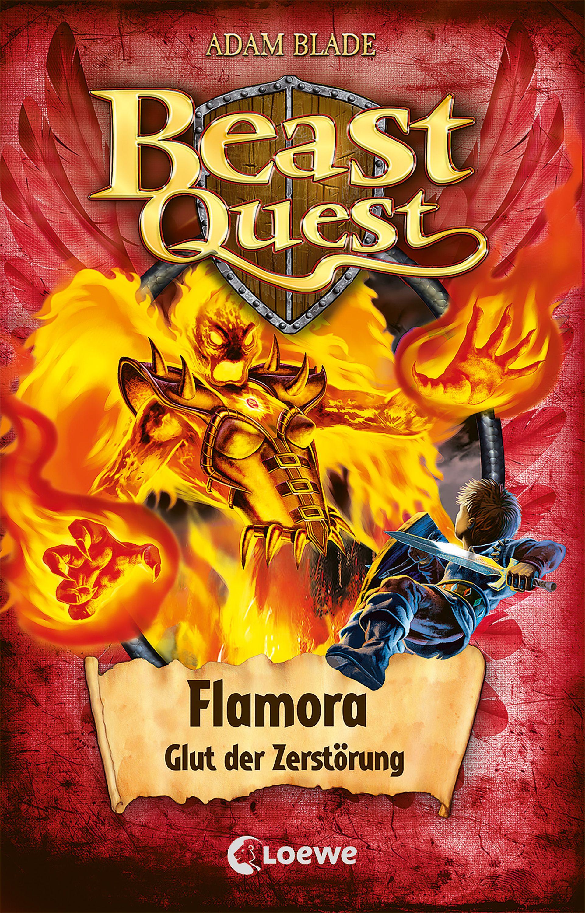Vorderes Coverbild Beast Quest (Band 64) - Flamora, Glut der Zerstörung