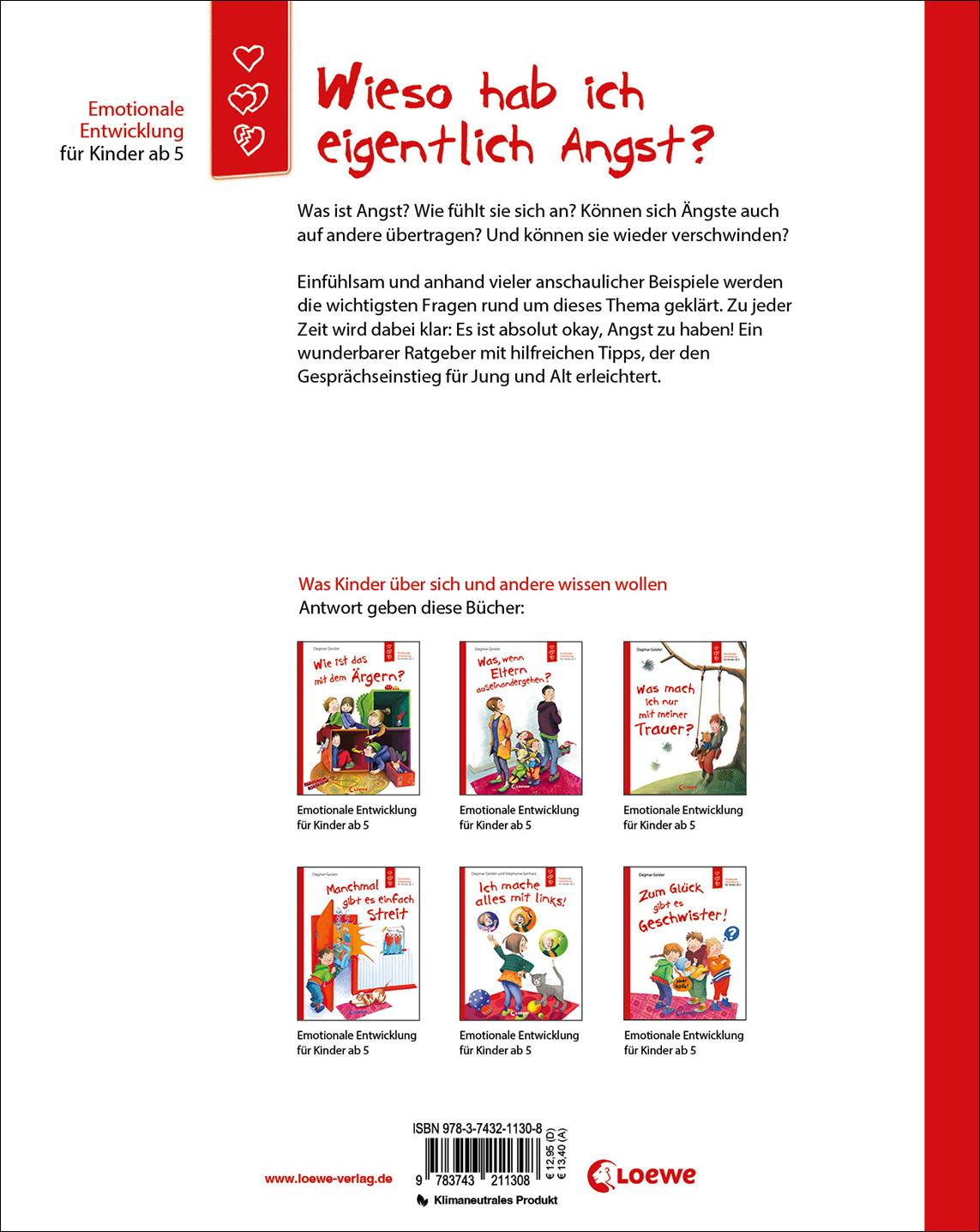 Rückseitencover Wieso hab ich eigentlich Angst? (Starke Kinder, glückliche Eltern)