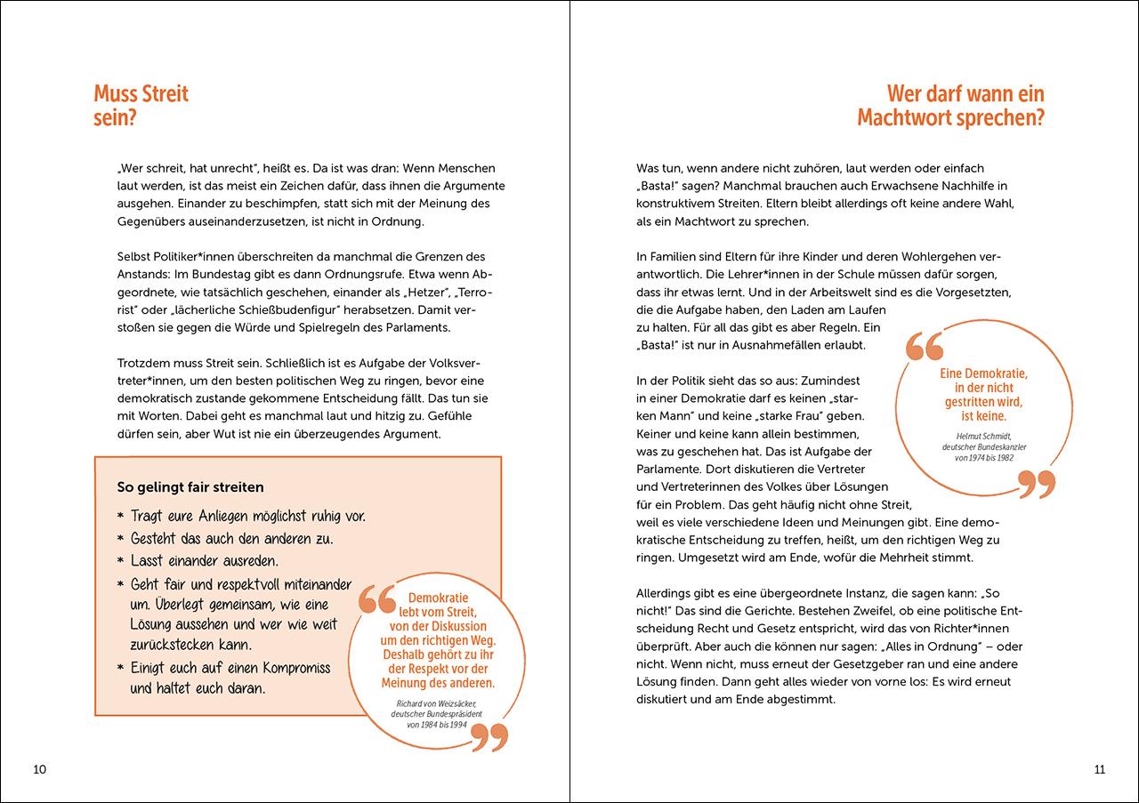 Beispielinhalt (Bild) Einfach erklärt - Politik - Demokratie - Deine Rechte