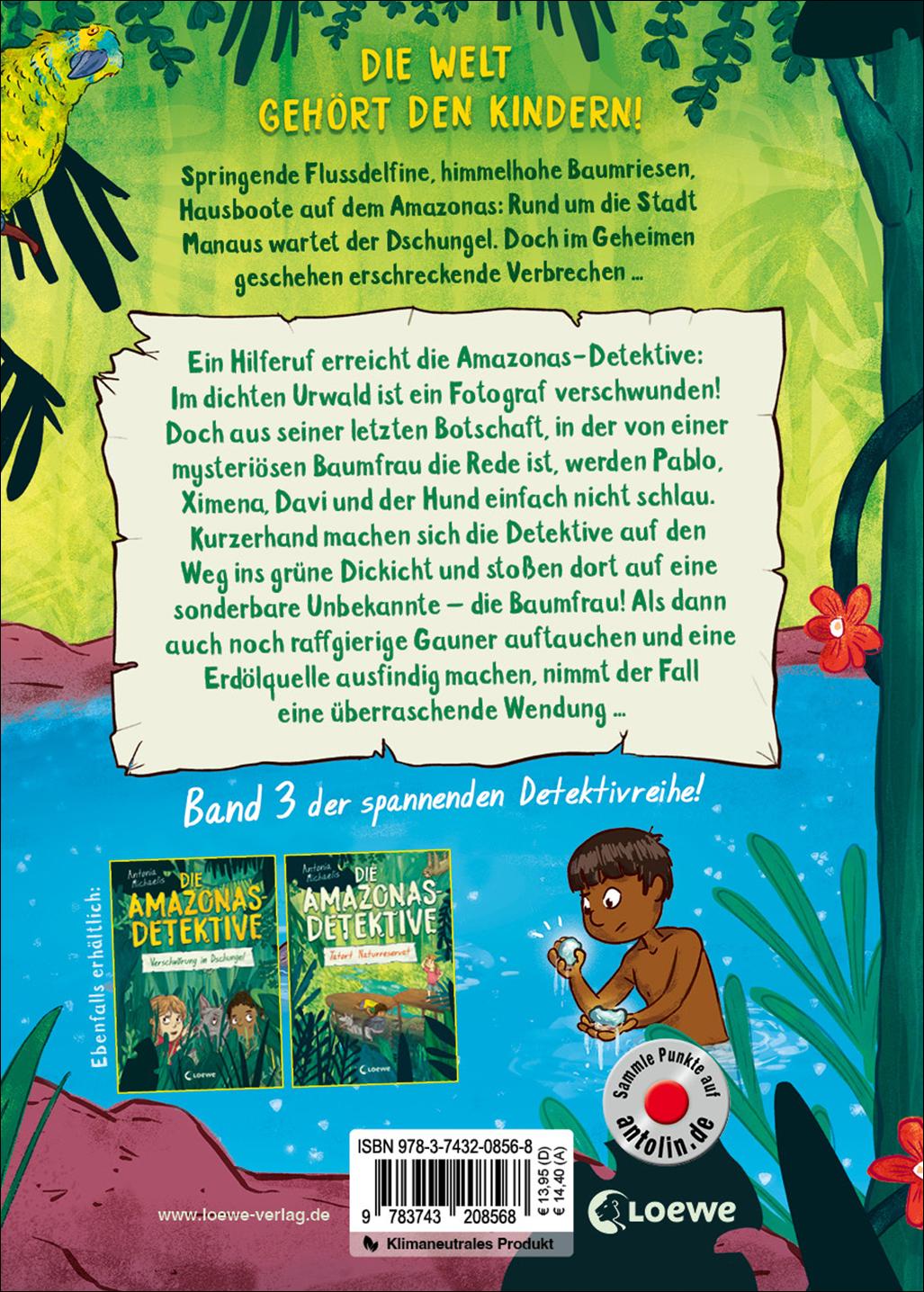 Rückseitencover Die Amazonas-Detektive (Band 3) - Spurensuche im Regenwald